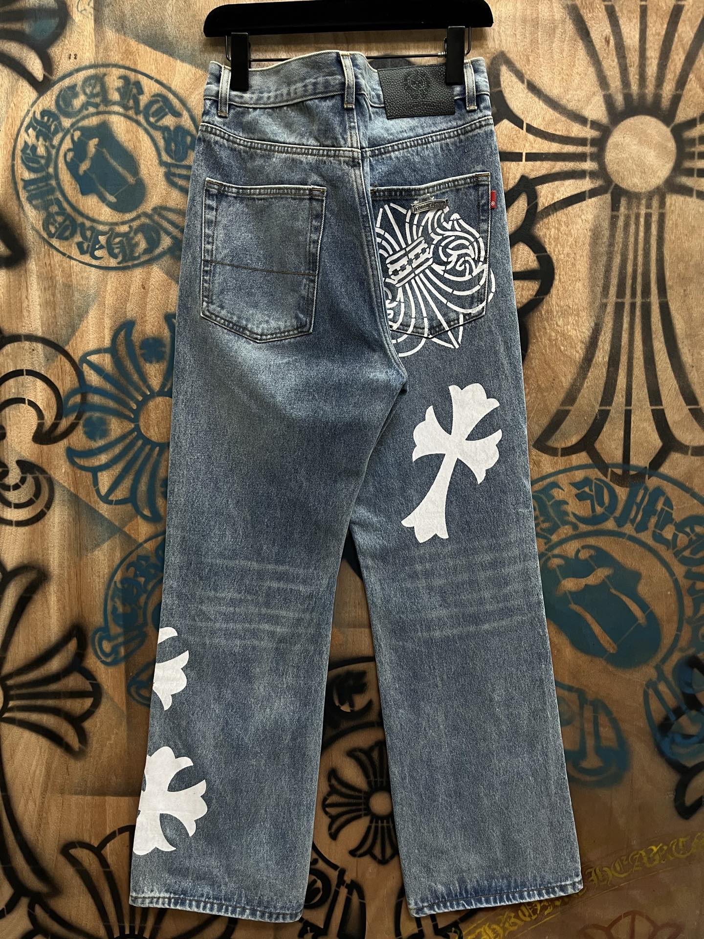 Cheap Chrome Hearts Jeans in 216311, $80 USD- [IB216311] - Replica Chrome Hearts Jeans