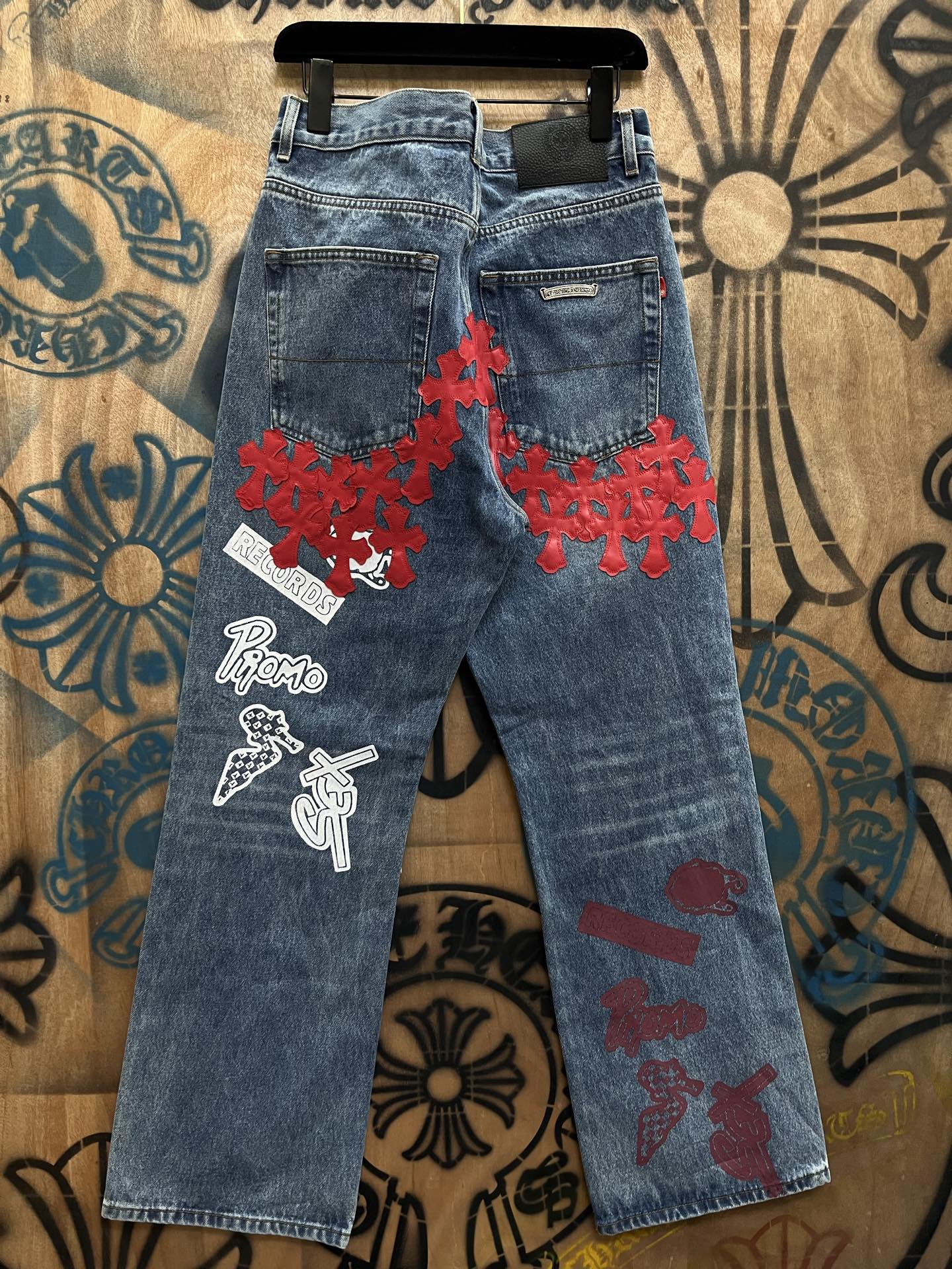 Cheap Chrome Hearts Jeans in 216312, $80 USD- [IB216312] - Replica Chrome Hearts Jeans