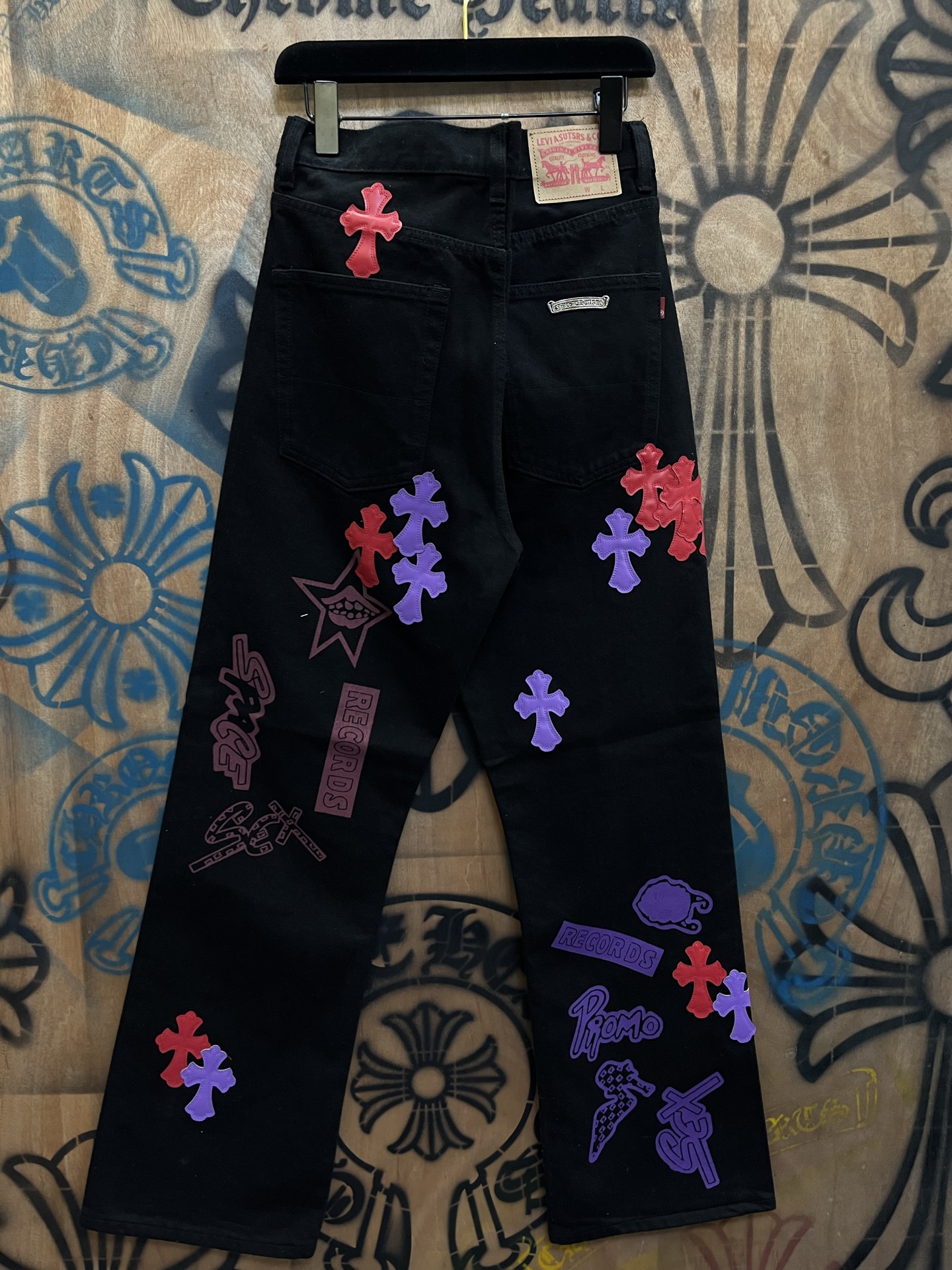 Cheap Chrome Hearts Jeans in 216319, $80 USD- [IB216319] - Replica Chrome Hearts Jeans