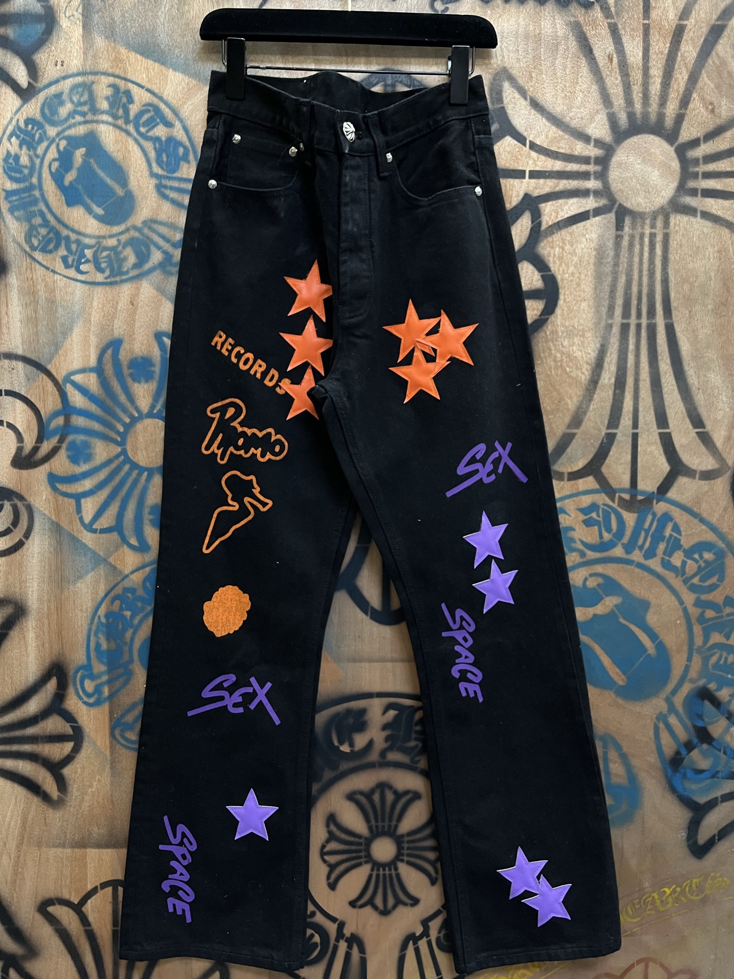 Cheap Chrome Hearts Jeans in 216321, $80 USD- [IB216321] - Replica Chrome Hearts Jeans