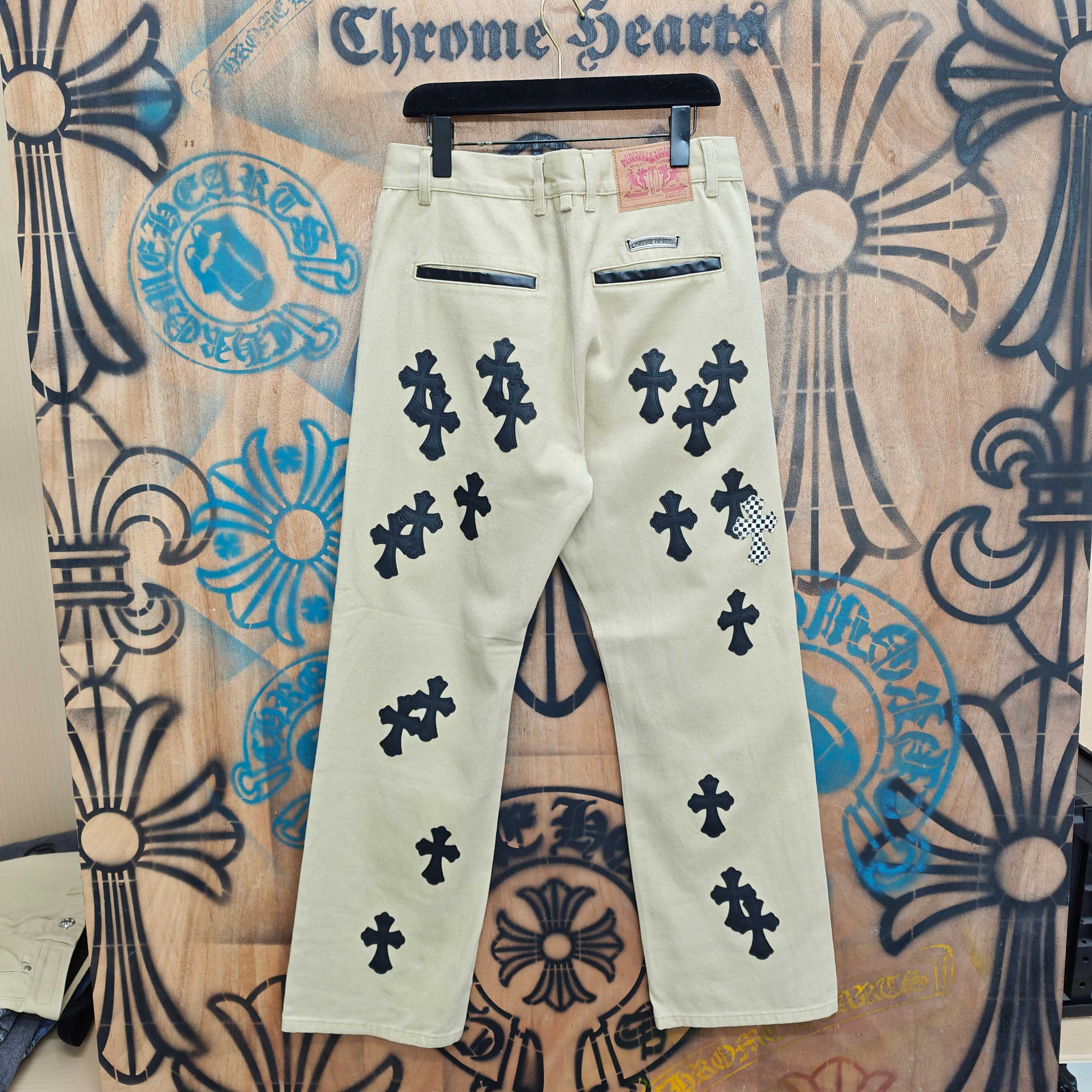 Cheap Chrome Hearts Jeans in 216331, $80 USD- [IB216331] - Replica Chrome Hearts Jeans