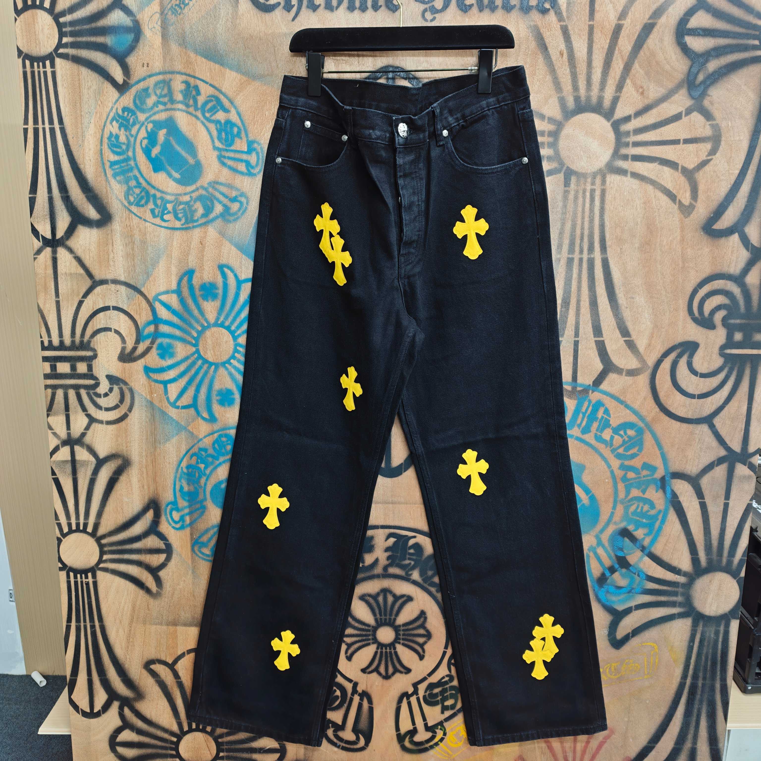 Cheap Chrome Hearts Jeans in 216336, $80 USD- [IB216336] - Replica Chrome Hearts Jeans