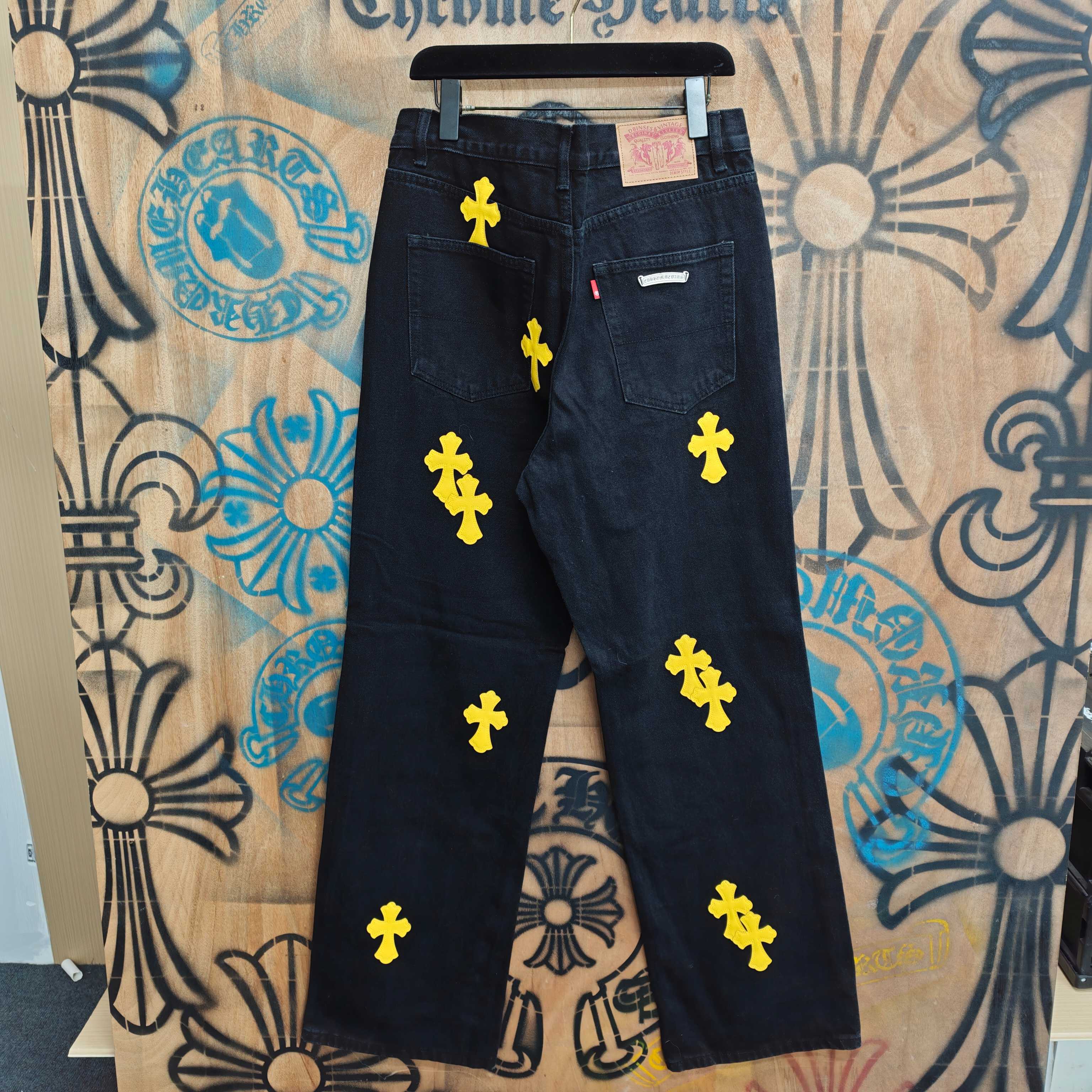Cheap Chrome Hearts Jeans in 216336, $80 USD- [IB216336] - Replica Chrome Hearts Jeans