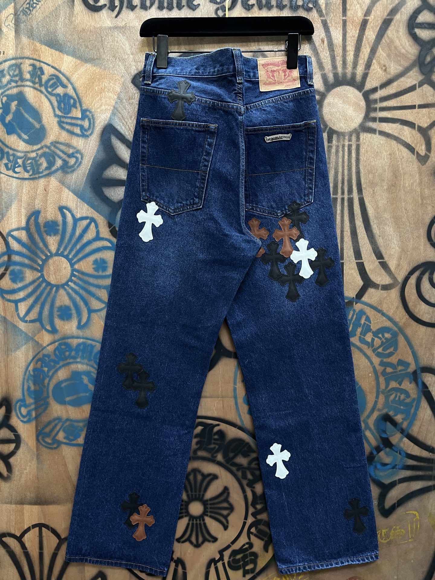 Cheap Chrome Hearts Jeans in 216352, $80 USD- [IB216352] - Replica Chrome Hearts Jeans
