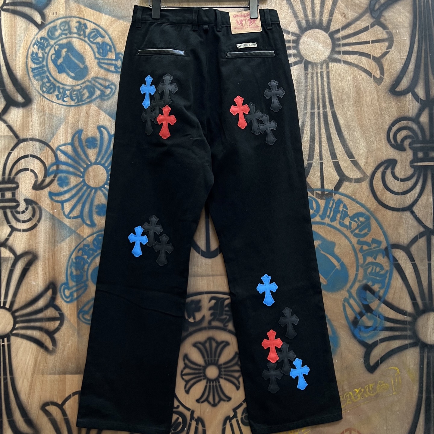 Cheap Chrome Hearts Jeans in 216353, $80 USD- [IB216353] - Replica Chrome Hearts Jeans