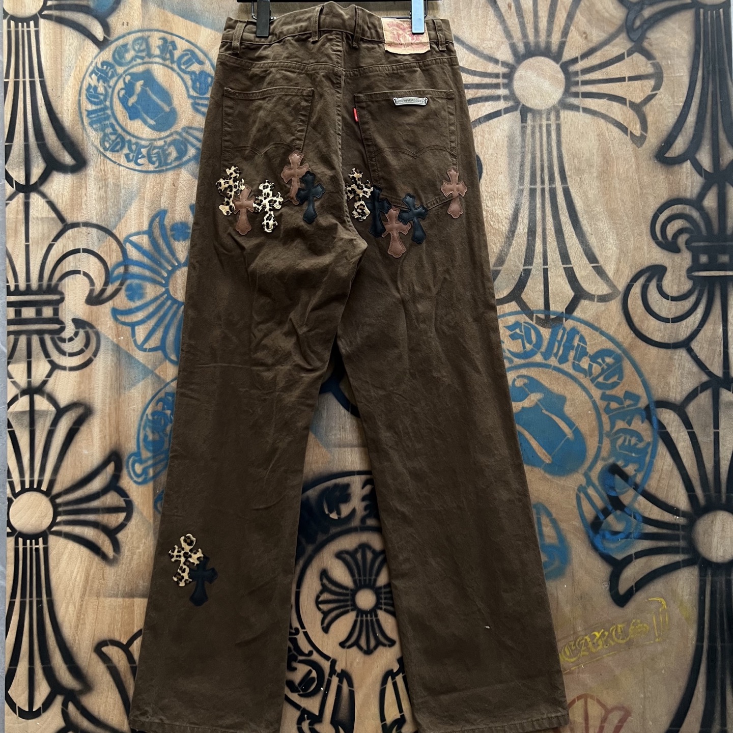 Cheap Chrome Hearts Jeans in 216354, $80 USD- [IB216354] - Replica Chrome Hearts Jeans