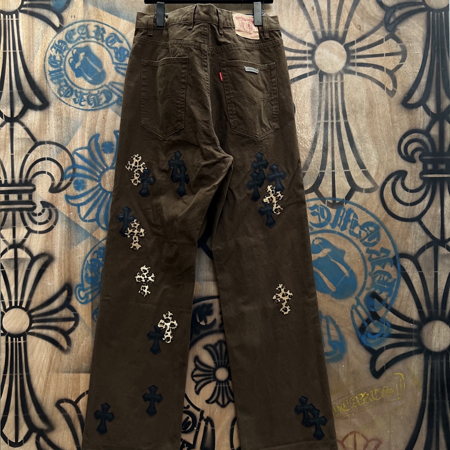 Cheap Chrome Hearts Jeans in 216355, $80 USD- [IB216355] - Replica Chrome Hearts Jeans