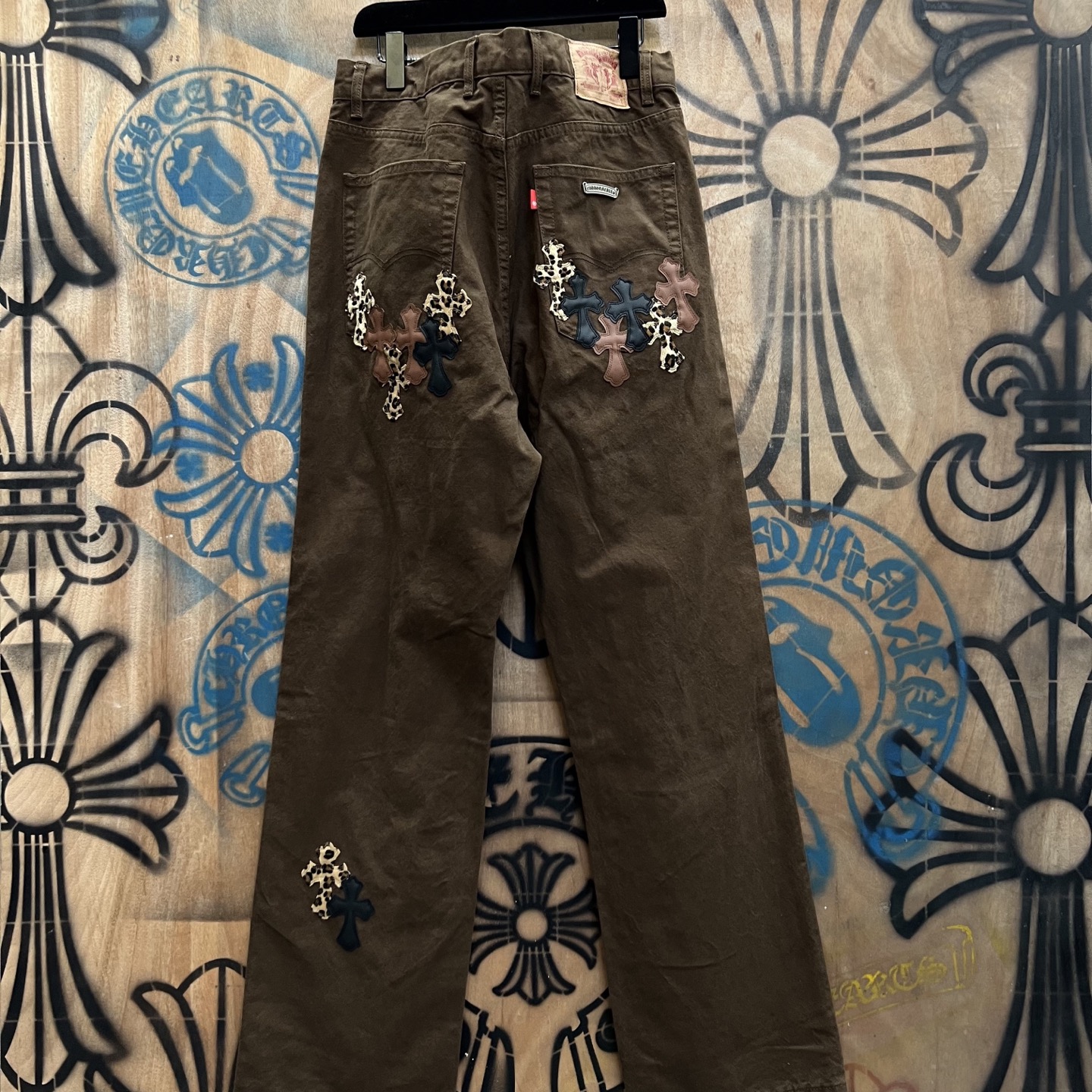 Cheap Chrome Hearts Jeans in 216356, $80 USD- [IB216356] - Replica Chrome Hearts Jeans