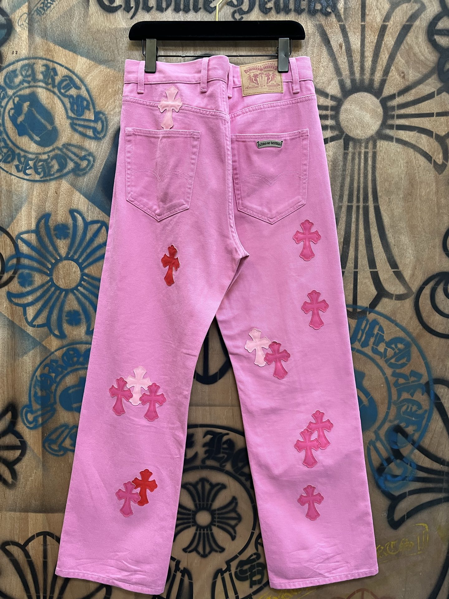 Cheap Chrome Hearts Jeans in 216358, $80 USD- [IB216358] - Replica Chrome Hearts Jeans