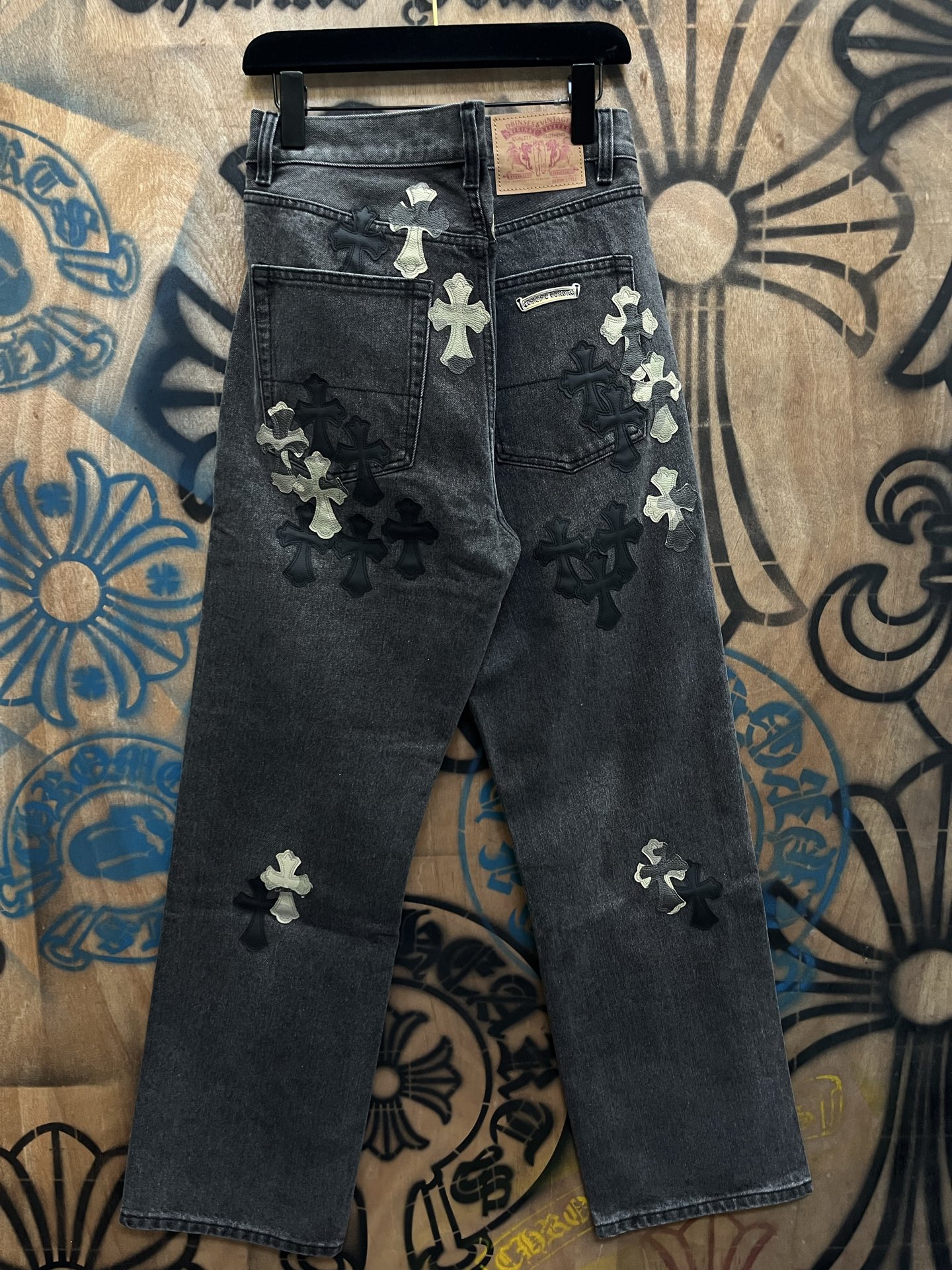 Cheap Chrome Hearts Jeans in 216361, $80 USD- [IB216361] - Replica Chrome Hearts Jeans