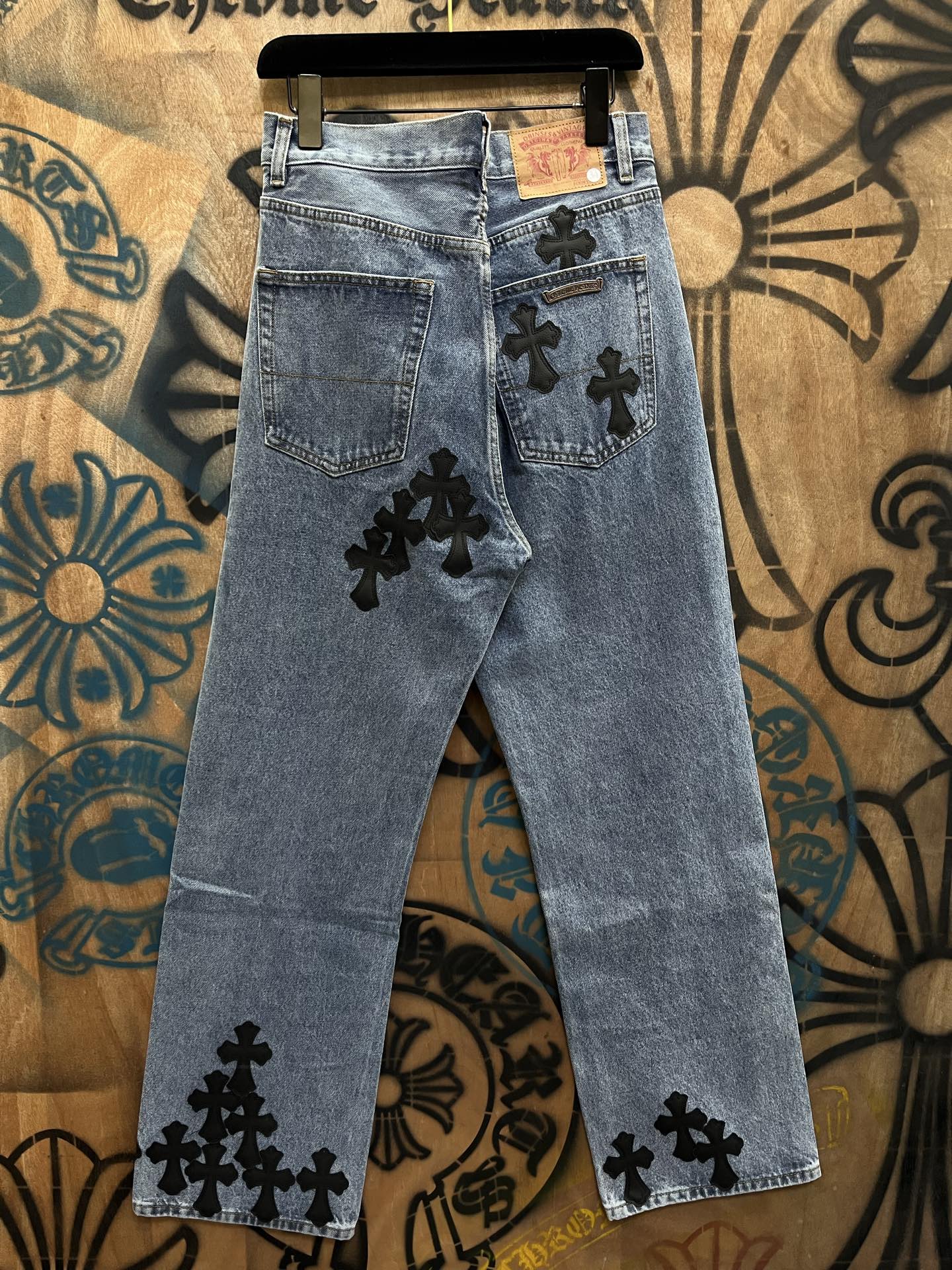 Cheap Chrome Hearts Jeans in 216362, $80 USD- [IB216362] - Replica Chrome Hearts Jeans