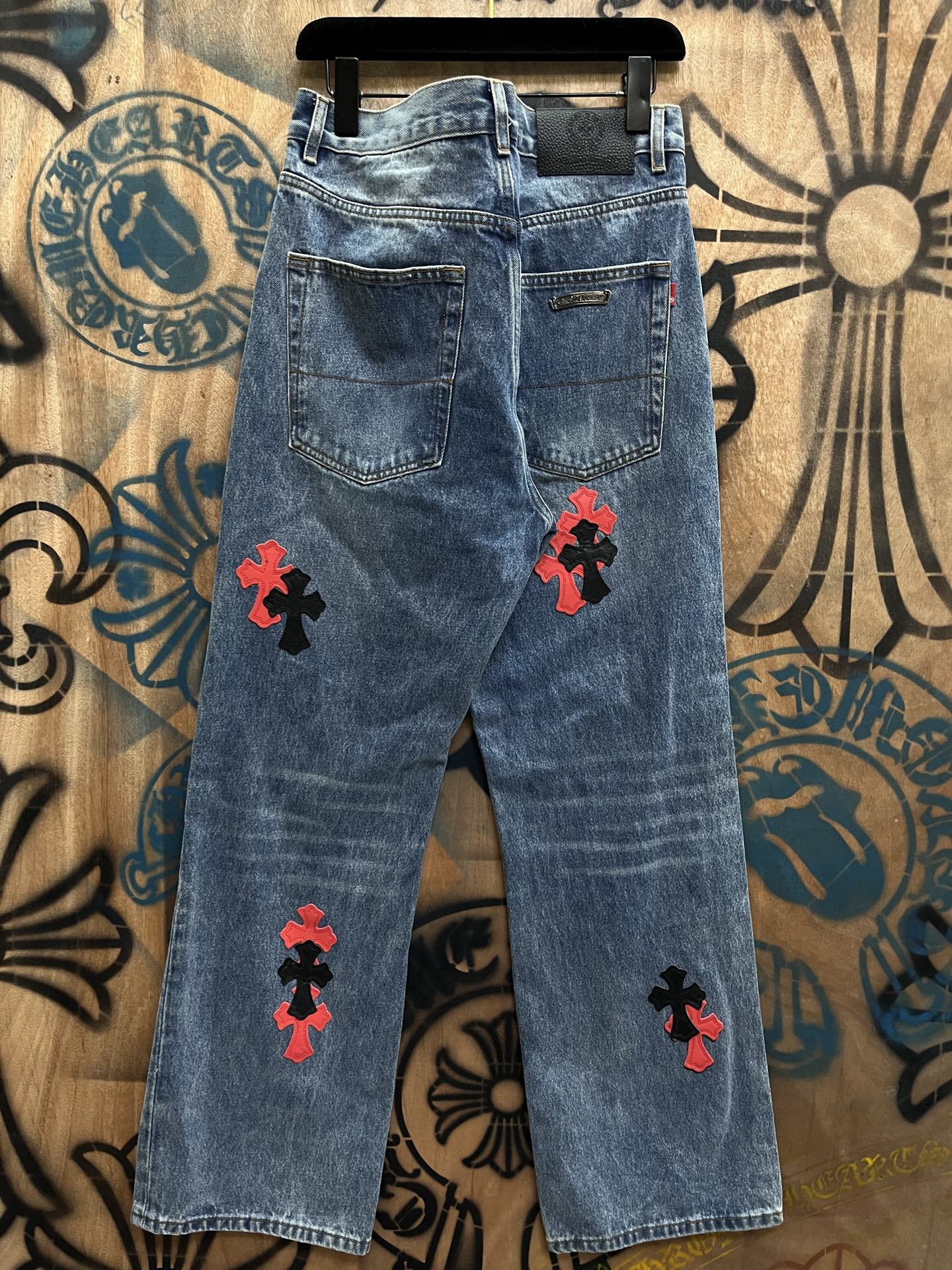 Cheap Chrome Hearts Jeans in 216364, $80 USD- [IB216364] - Replica Chrome Hearts Jeans