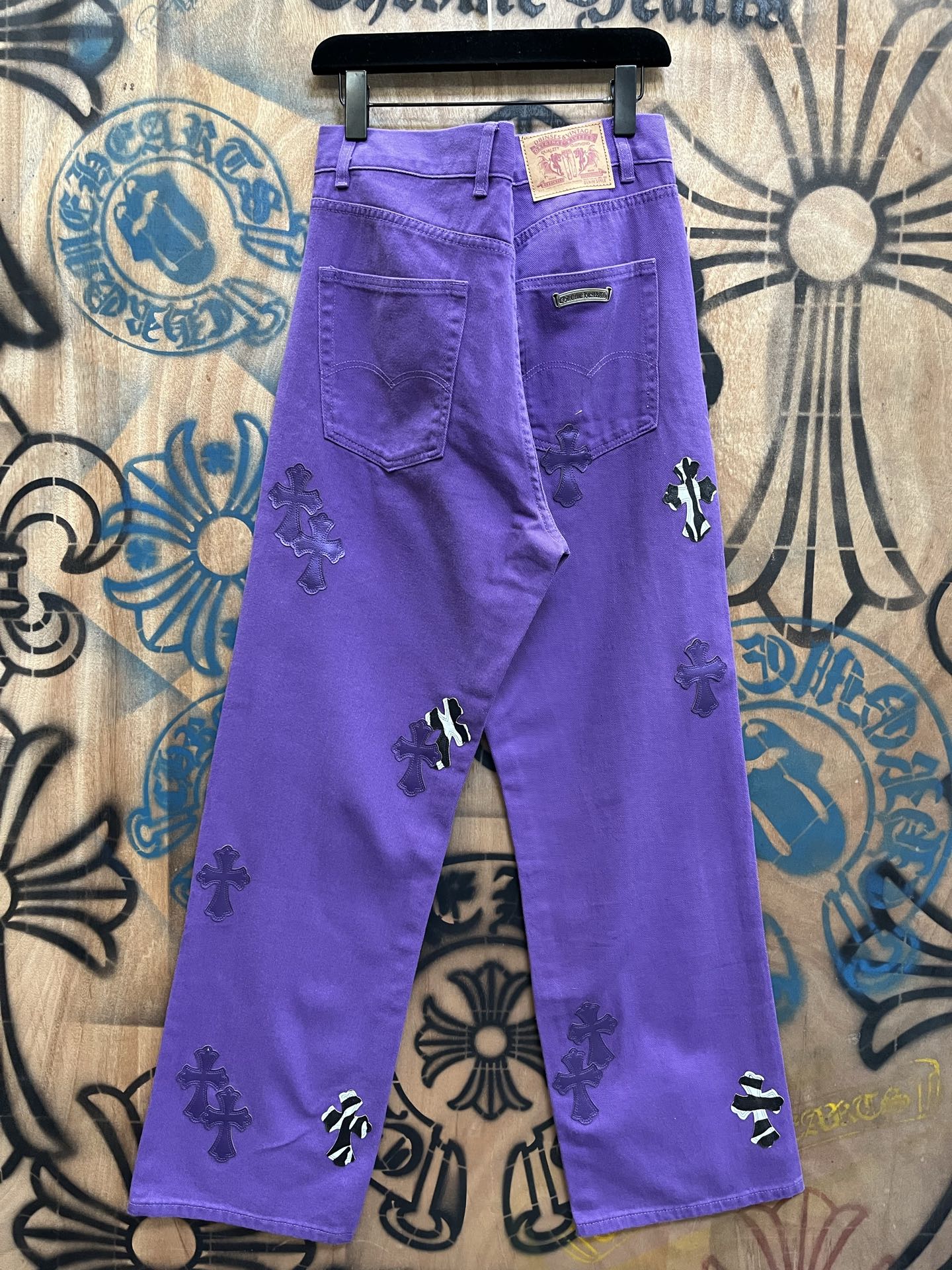 Cheap Chrome Hearts Jeans in 216371, $80 USD- [IB216371] - Replica Chrome Hearts Jeans