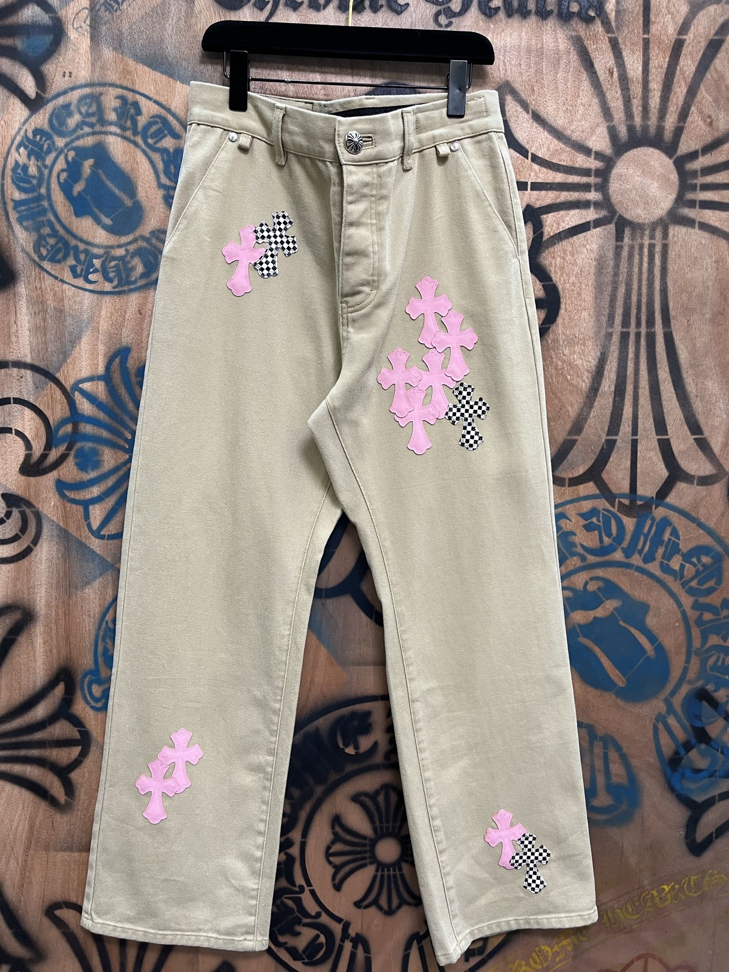 Cheap Chrome Hearts Jeans in 216373, $80 USD- [IB216373] - Replica Chrome Hearts Jeans