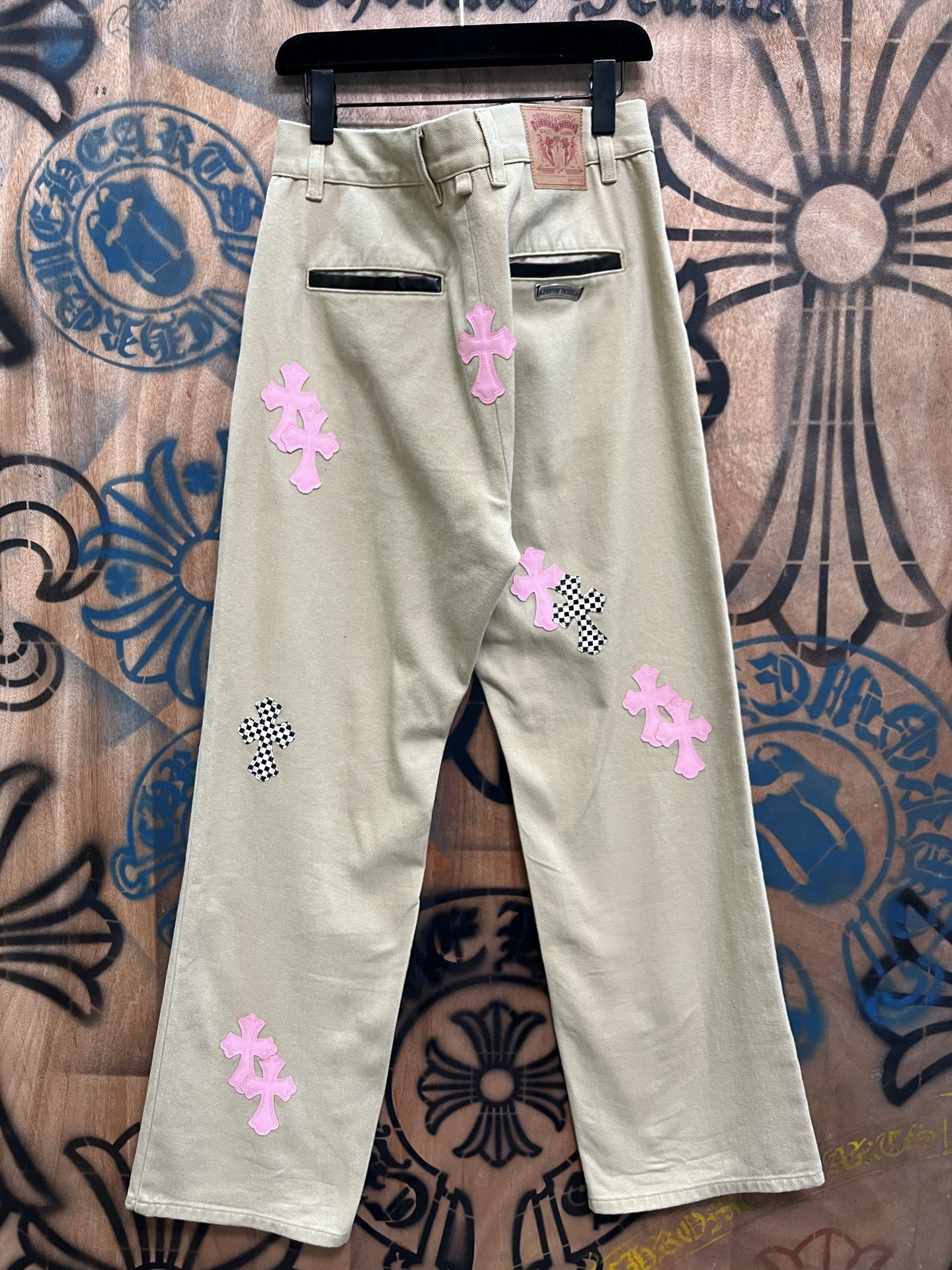 Cheap Chrome Hearts Jeans in 216373, $80 USD- [IB216373] - Replica Chrome Hearts Jeans