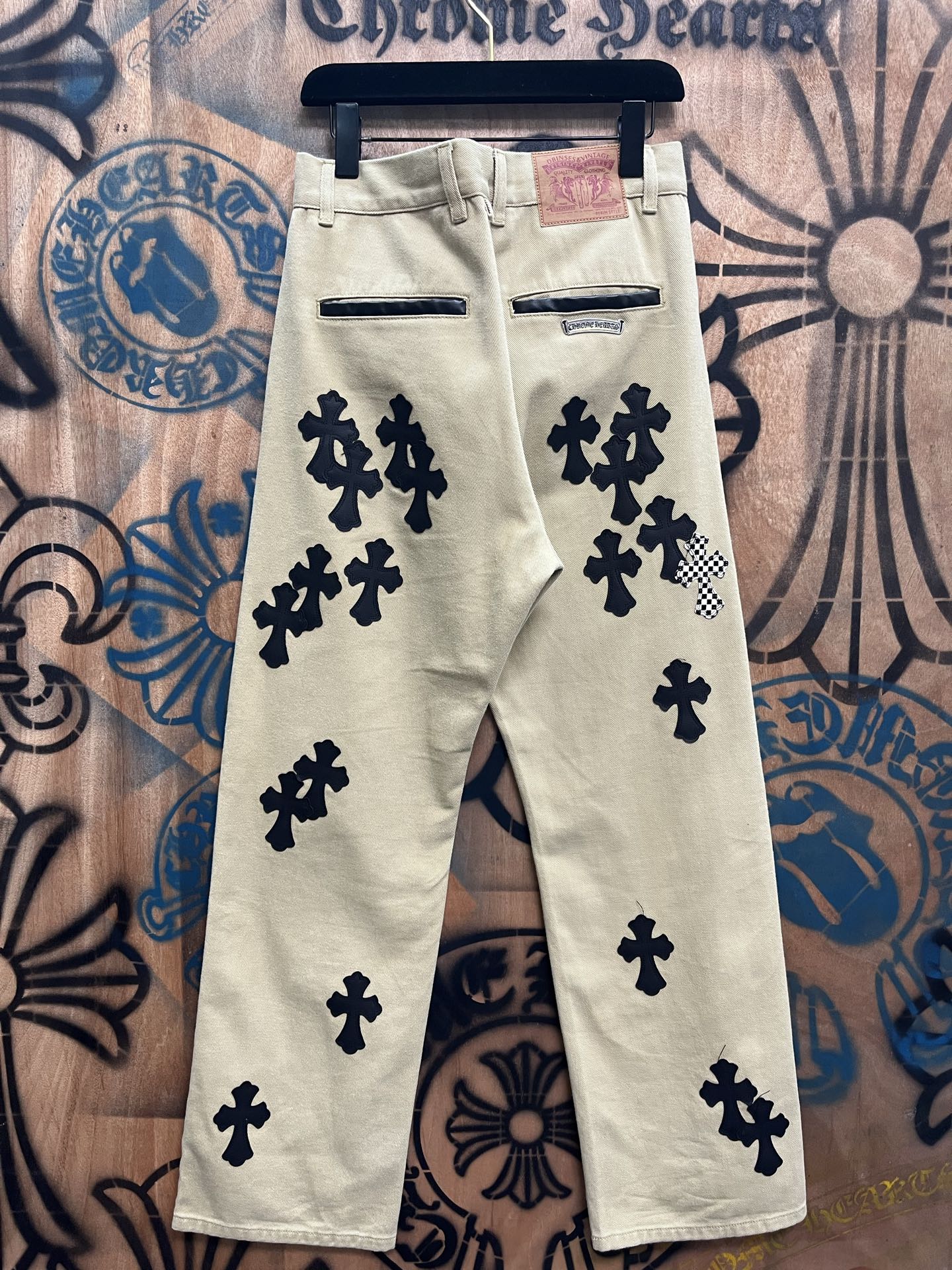 Cheap Chrome Hearts Jeans in 216374, $80 USD- [IB216374] - Replica Chrome Hearts Jeans