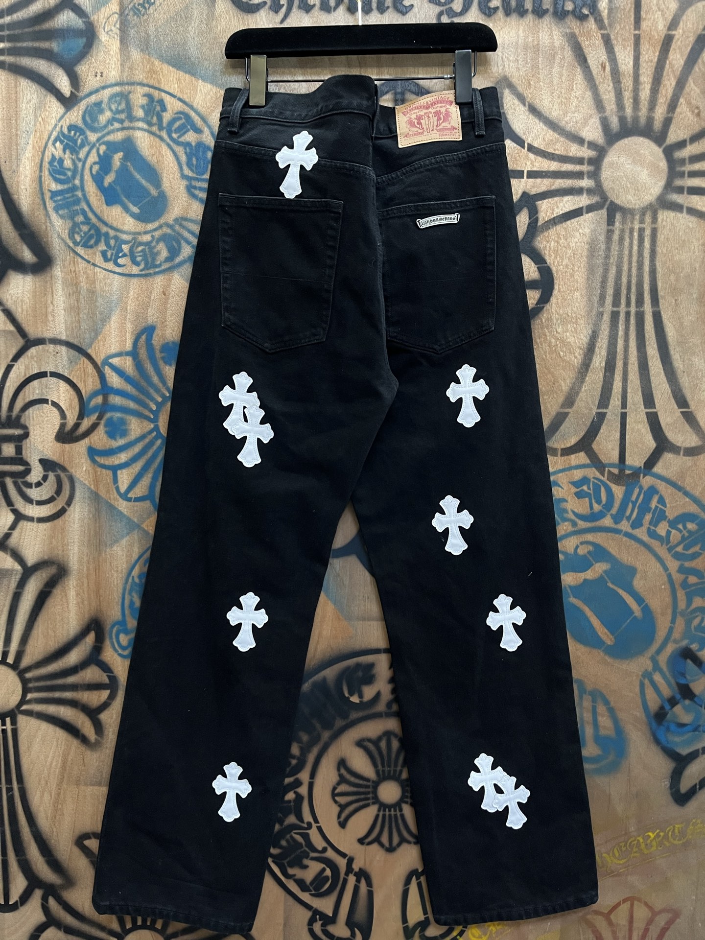 Cheap Chrome Hearts Jeans in 216376, $80 USD- [IB216376] - Replica Chrome Hearts Jeans