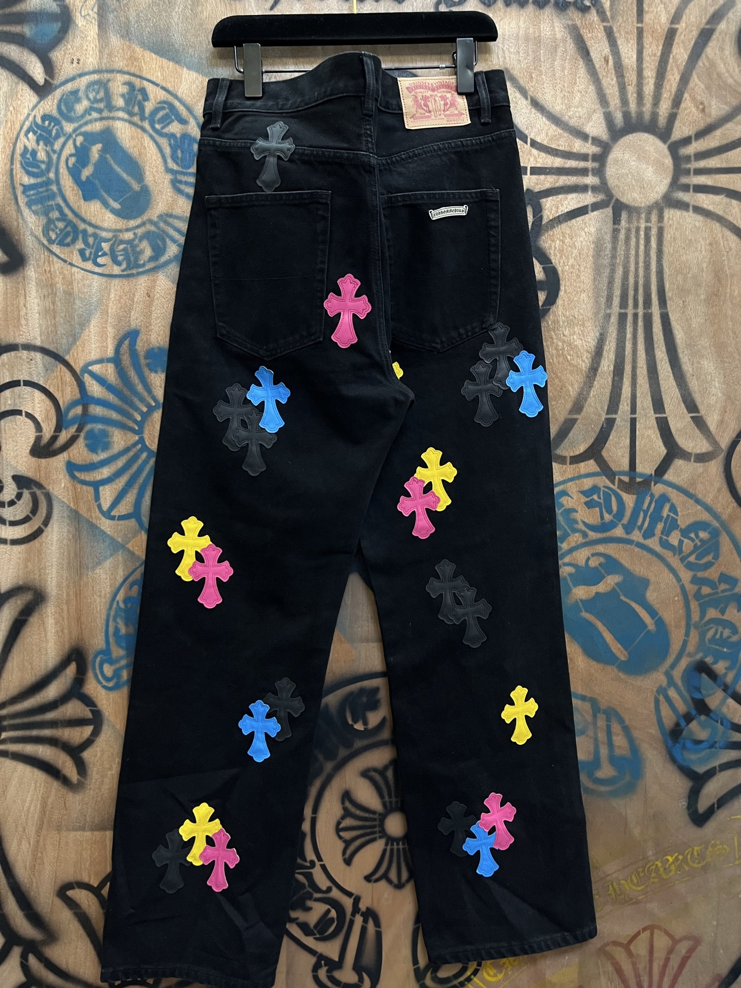 Cheap Chrome Hearts Jeans in 216377, $80 USD- [IB216377] - Replica Chrome Hearts Jeans