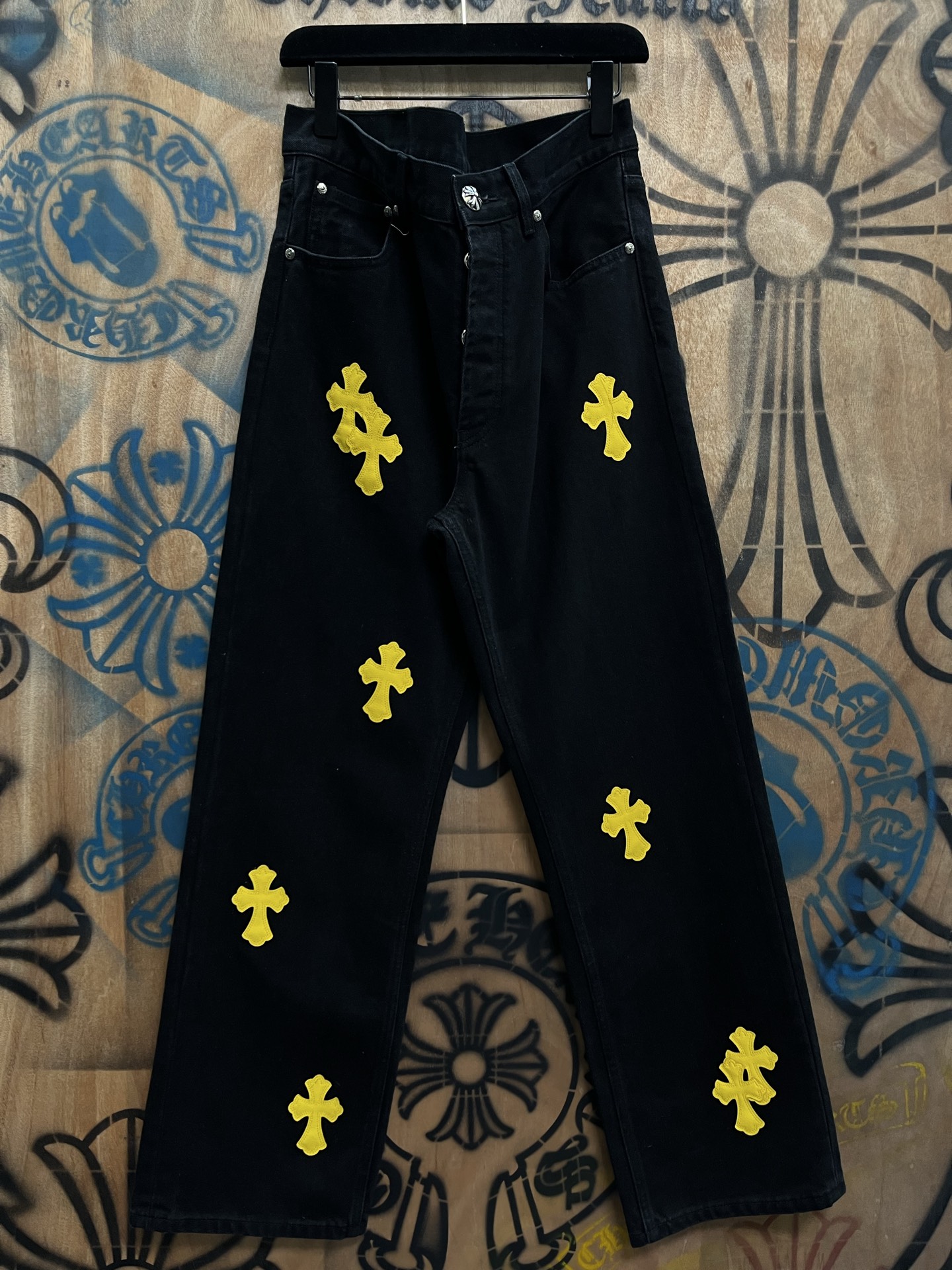 Cheap Chrome Hearts Jeans in 216378, $80 USD- [IB216378] - Replica Chrome Hearts Jeans