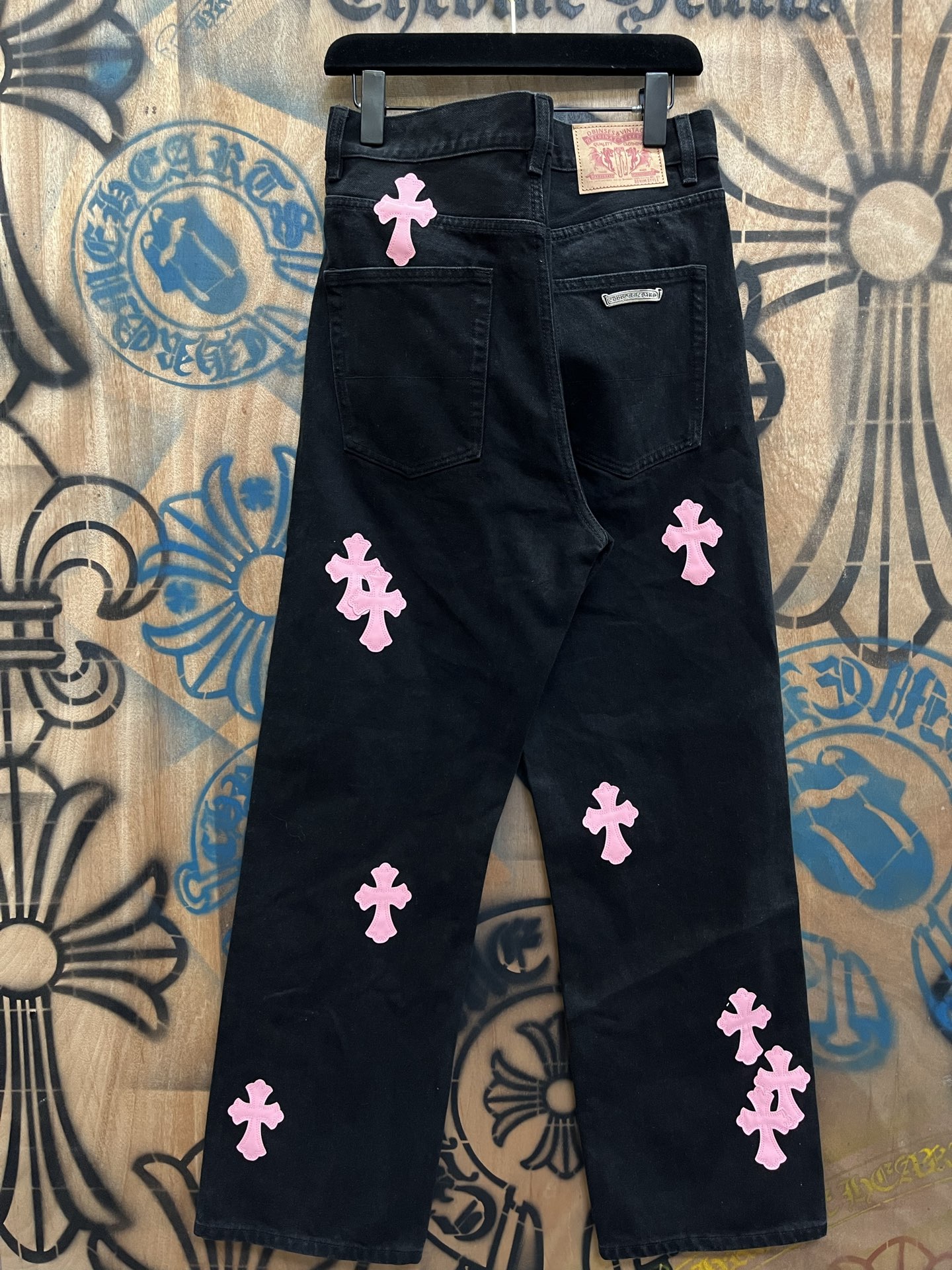 Cheap Chrome Hearts Jeans in 216385, $80 USD- [IB216385] - Replica Chrome Hearts Jeans