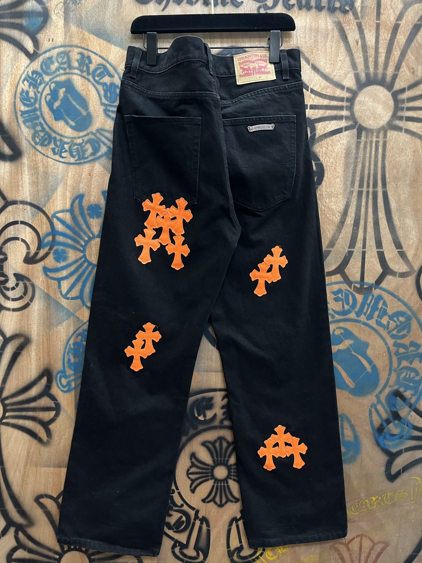 Cheap Chrome Hearts Jeans in 216386, $80 USD- [IB216386] - Replica Chrome Hearts Jeans