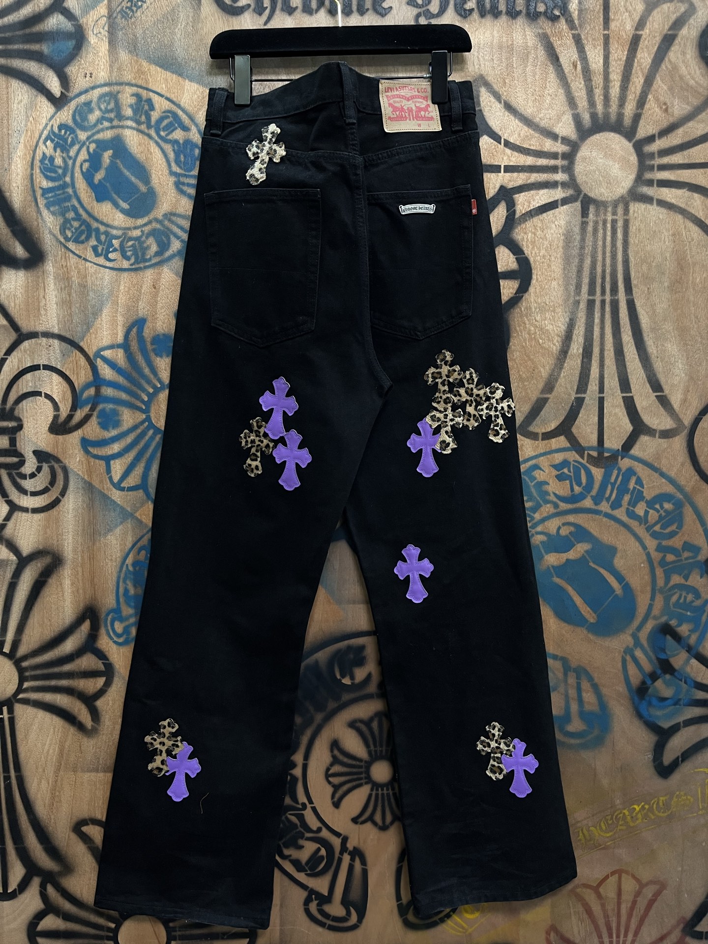 Cheap Chrome Hearts Jeans in 216387, $80 USD- [IB216387] - Replica Chrome Hearts Jeans
