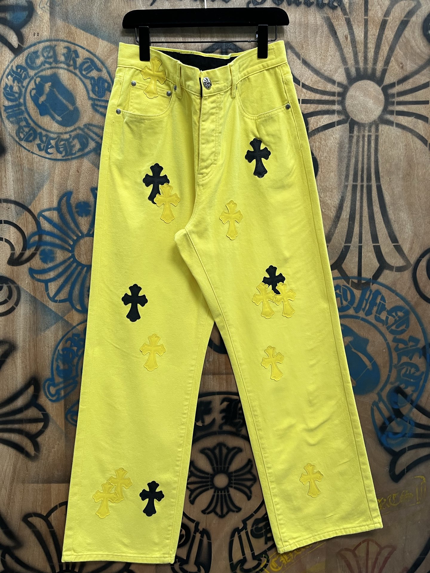 Cheap Chrome Hearts Jeans in 216391, $80 USD- [IB216391] - Replica Chrome Hearts Jeans