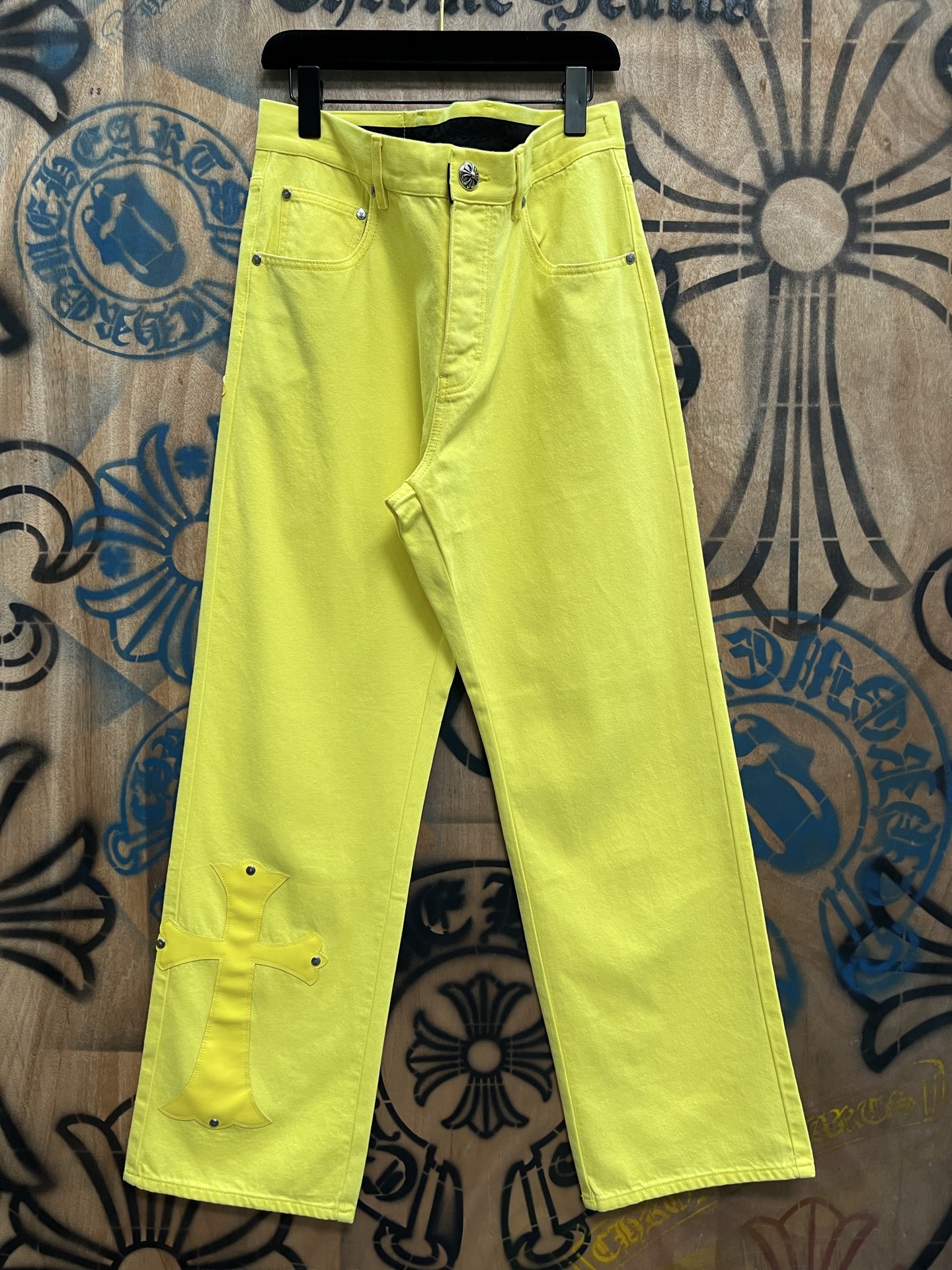 Cheap Chrome Hearts Jeans in 216392, $80 USD- [IB216392] - Replica Chrome Hearts Jeans