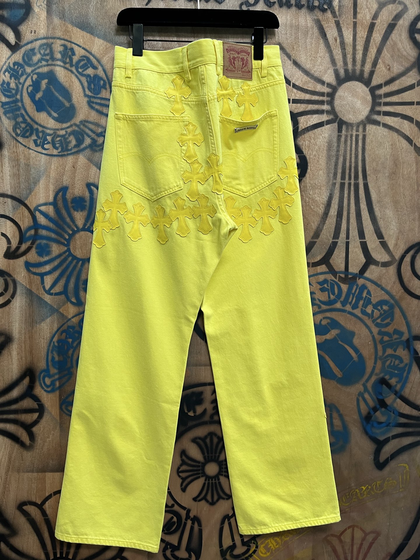 Cheap Chrome Hearts Jeans in 216392, $80 USD- [IB216392] - Replica Chrome Hearts Jeans