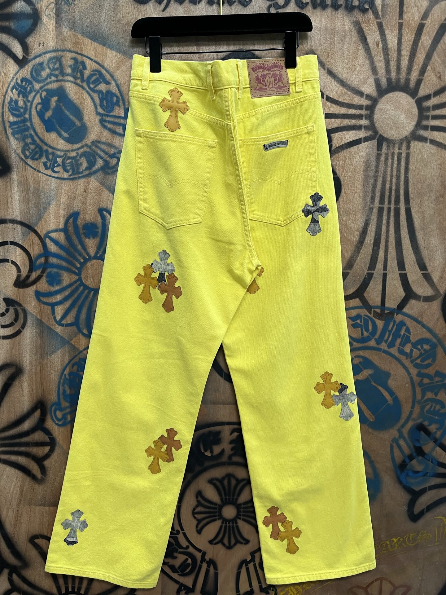 Cheap Chrome Hearts Jeans in 216393, $80 USD- [IB216393] - Replica Chrome Hearts Jeans