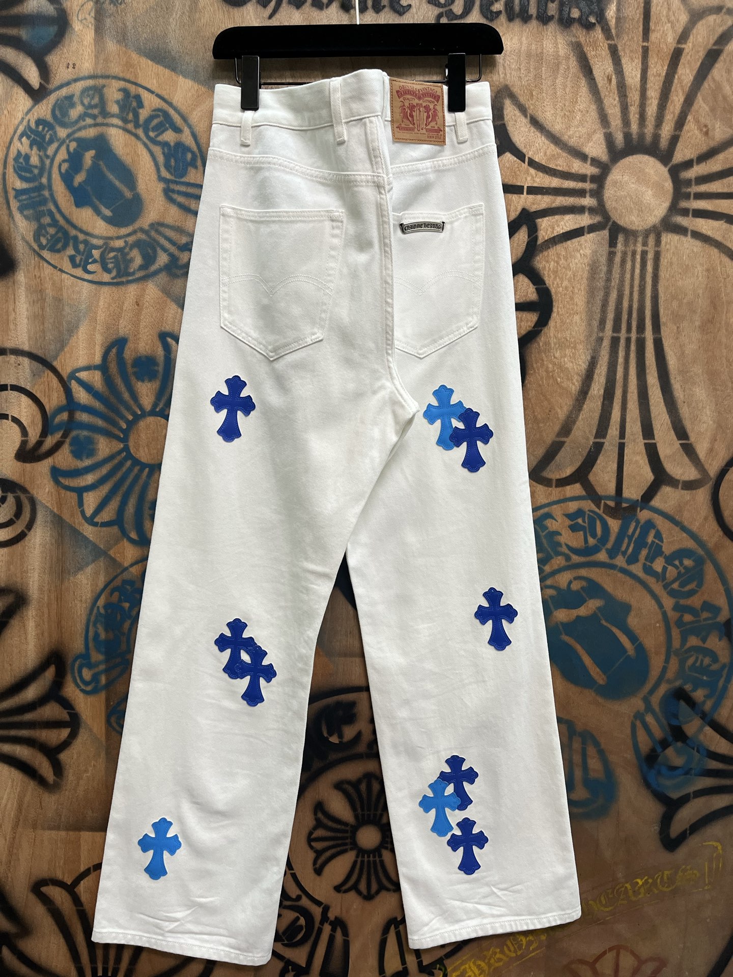 Cheap Chrome Hearts Jeans in 216394, $80 USD- [IB216394] - Replica Chrome Hearts Jeans