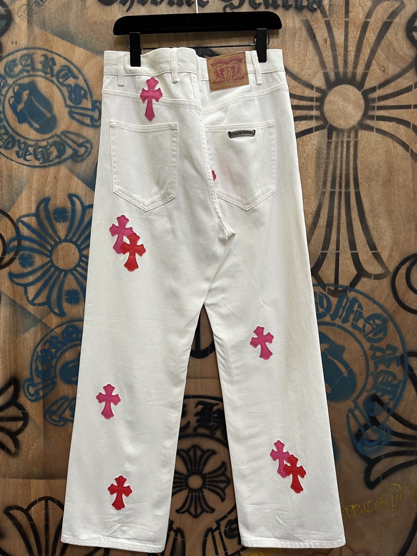 Cheap Chrome Hearts Jeans in 216396, $80 USD- [IB216396] - Replica Chrome Hearts Jeans