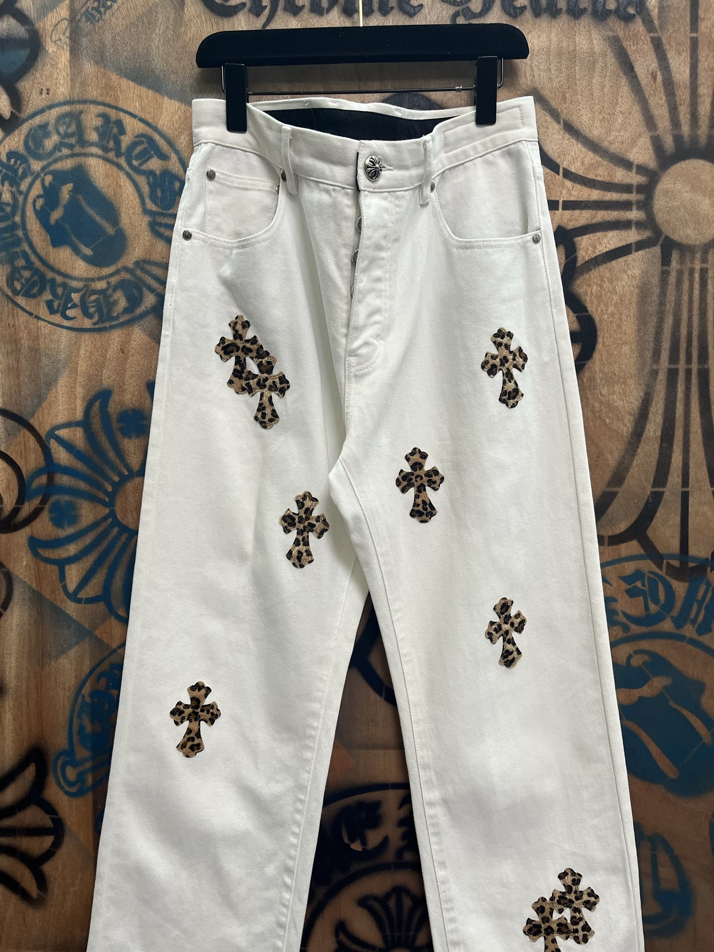 Cheap Chrome Hearts Jeans in 216397, $80 USD- [IB216397] - Replica Chrome Hearts Jeans