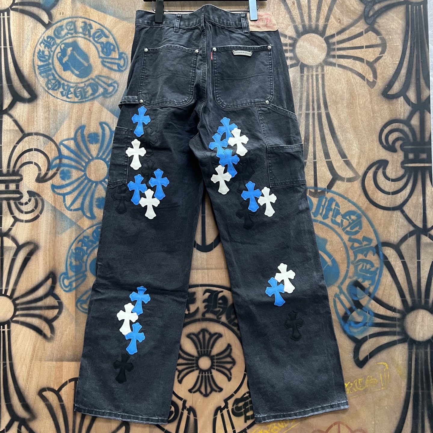 Cheap Chrome Hearts Jeans in 216409, $80 USD- [IB216409] - Replica Chrome Hearts Jeans