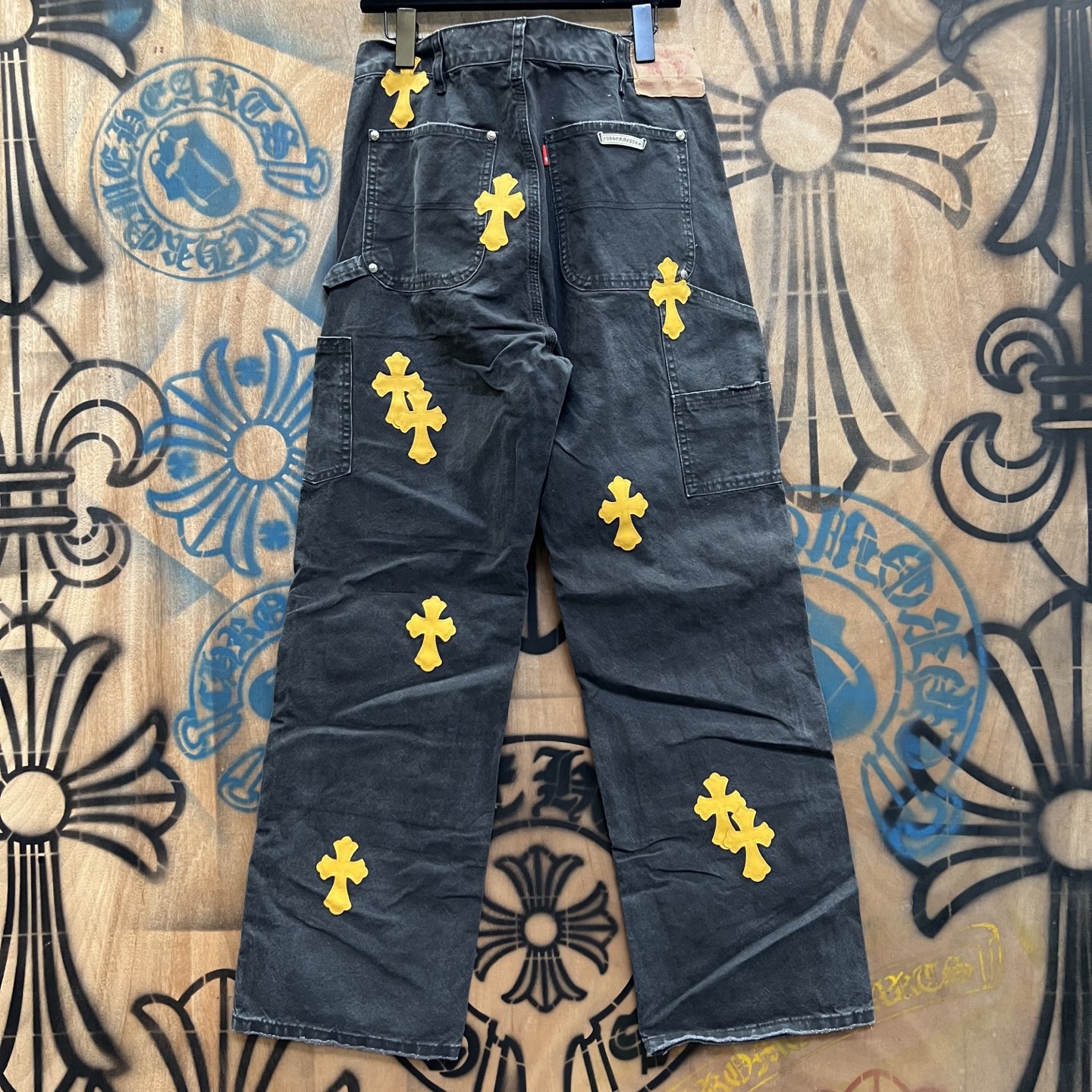 Cheap Chrome Hearts Jeans in 216411, $80 USD- [IB216411] - Replica Chrome Hearts Jeans