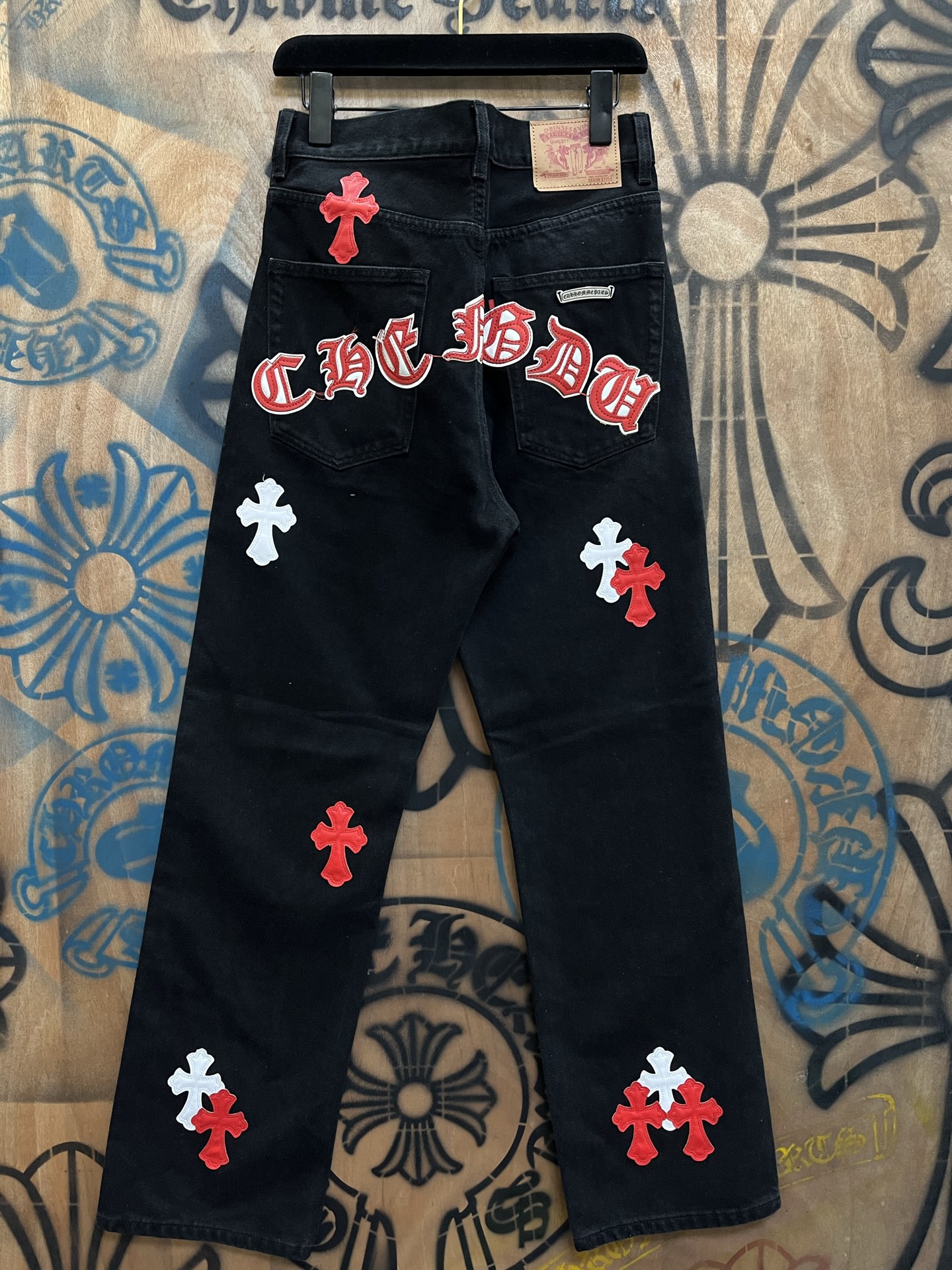 Cheap Chrome Hearts Jeans in 216416, $80 USD- [IB216416] - Replica Chrome Hearts Jeans