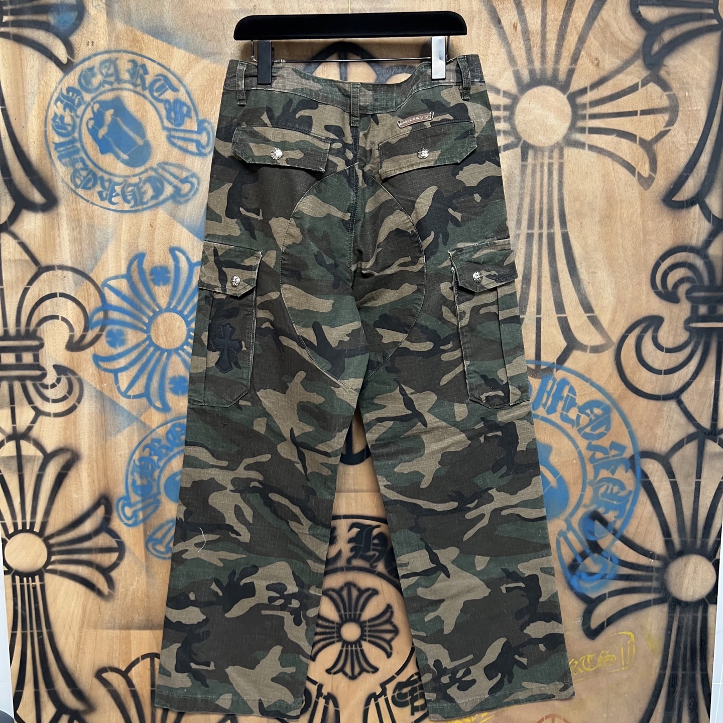 Cheap Chrome Hearts Jeans in 216421, $80 USD- [IB216421] - Replica Chrome Hearts Jeans
