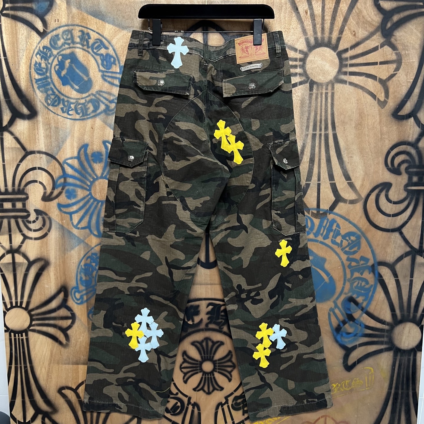 Cheap Chrome Hearts Jeans in 216423, $80 USD- [IB216423] - Replica Chrome Hearts Jeans