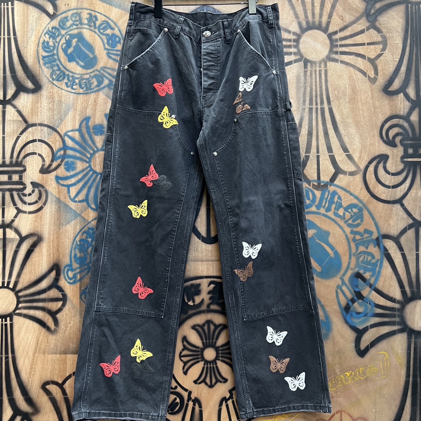 Cheap Chrome Hearts Jeans in 216428, $80 USD- [IB216428] - Replica Chrome Hearts Jeans