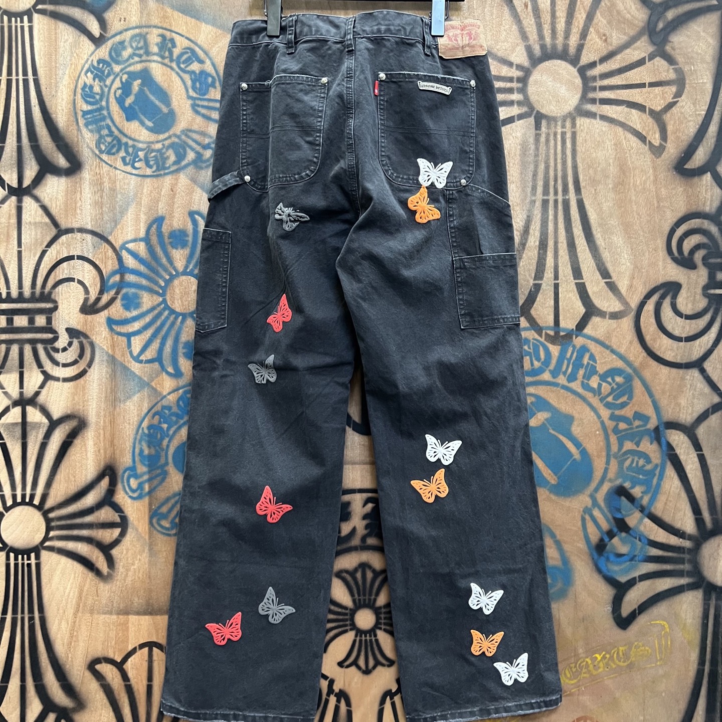 Cheap Chrome Hearts Jeans in 216428, $80 USD- [IB216428] - Replica Chrome Hearts Jeans