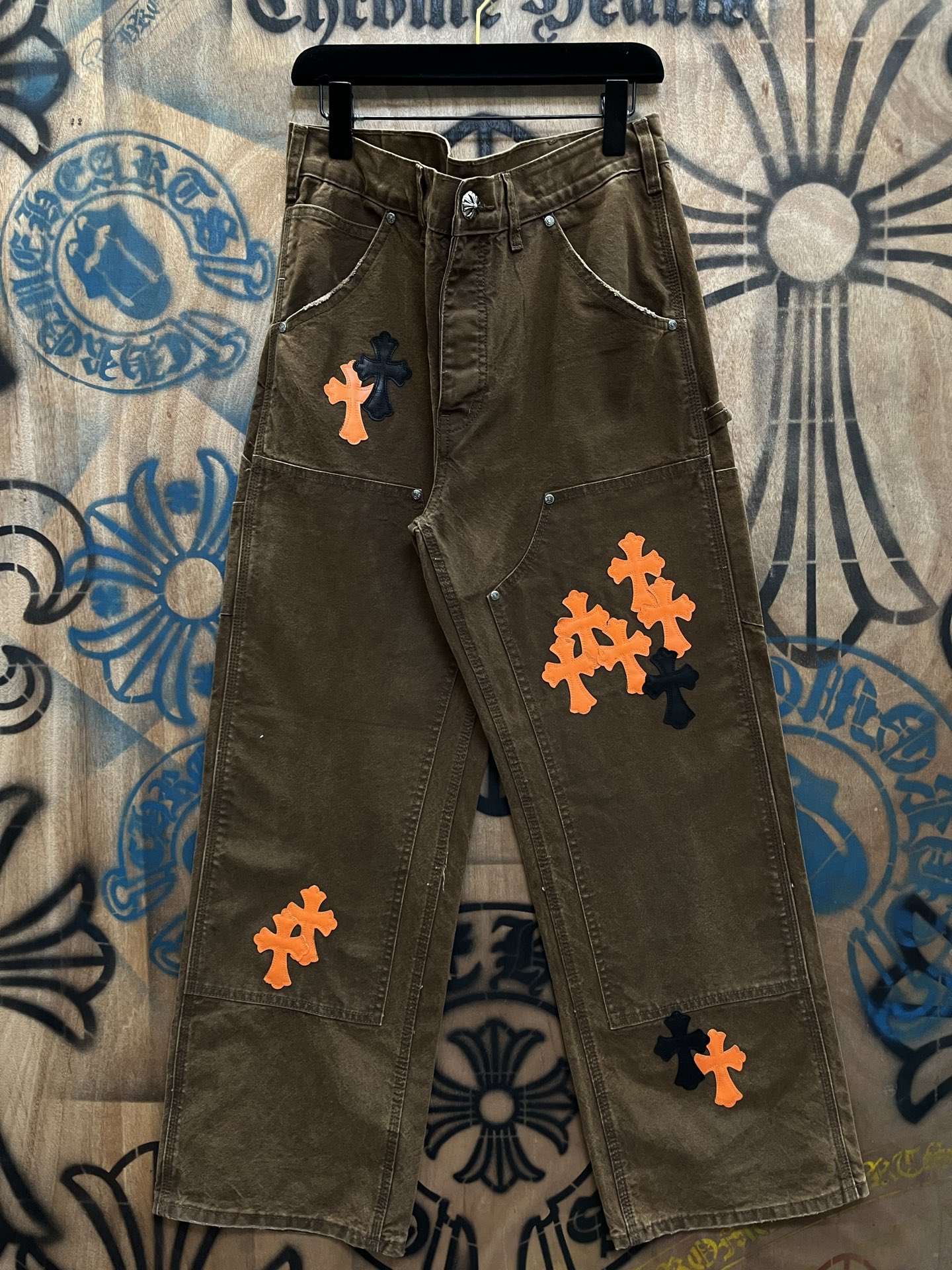 Cheap Chrome Hearts Jeans in 216431, $80 USD- [IB216431] - Replica Chrome Hearts Jeans