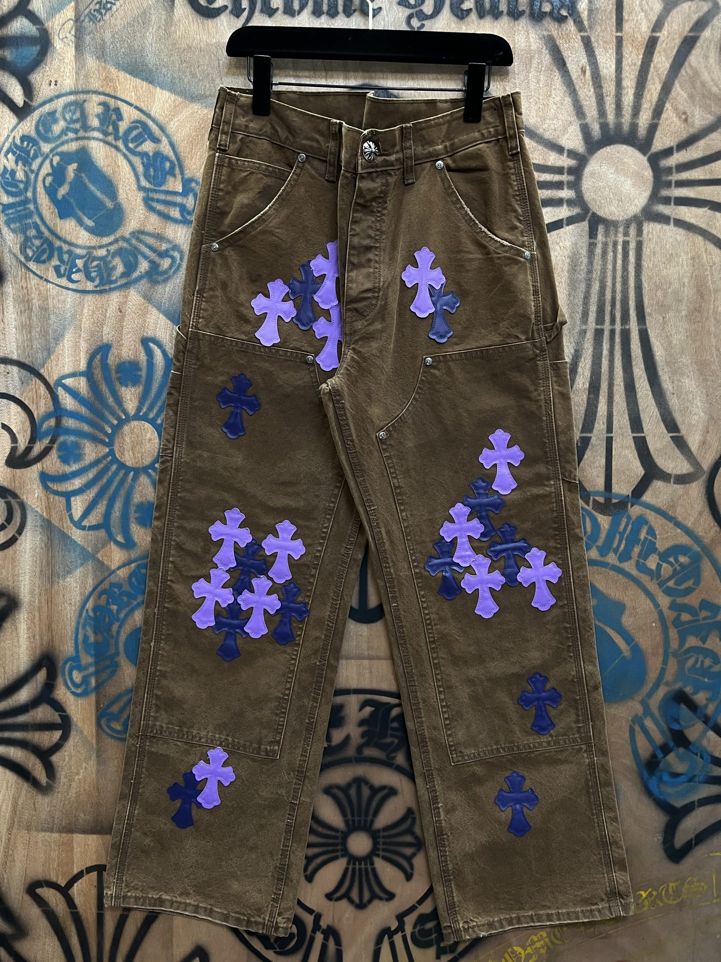 Cheap Chrome Hearts Jeans in 216432, $80 USD- [IB216432] - Replica Chrome Hearts Jeans