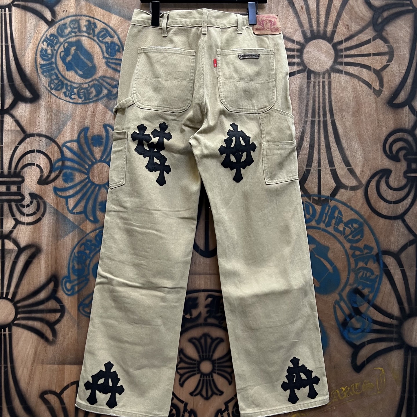 Cheap Chrome Hearts Jeans in 216433, $80 USD- [IB216433] - Replica Chrome Hearts Jeans