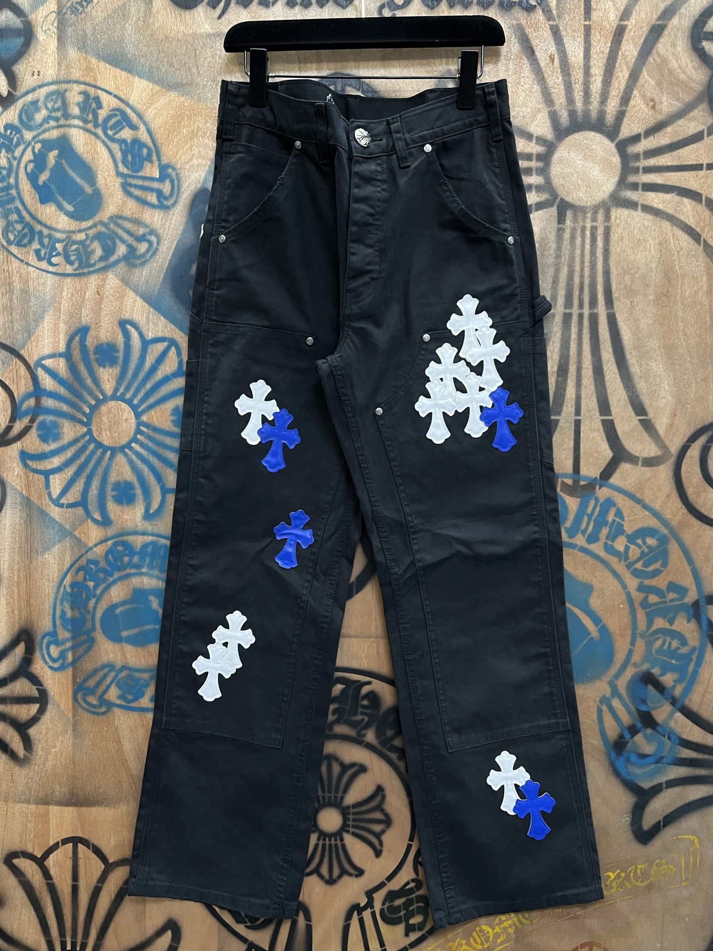 Cheap Chrome Hearts Jeans in 216434, $80 USD- [IB216434] - Replica Chrome Hearts Jeans