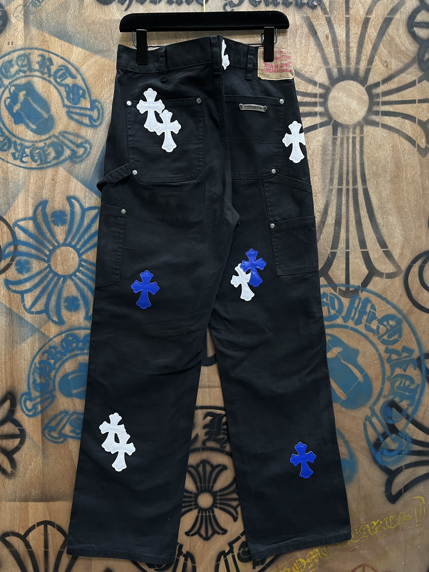 Cheap Chrome Hearts Jeans in 216434, $80 USD- [IB216434] - Replica Chrome Hearts Jeans