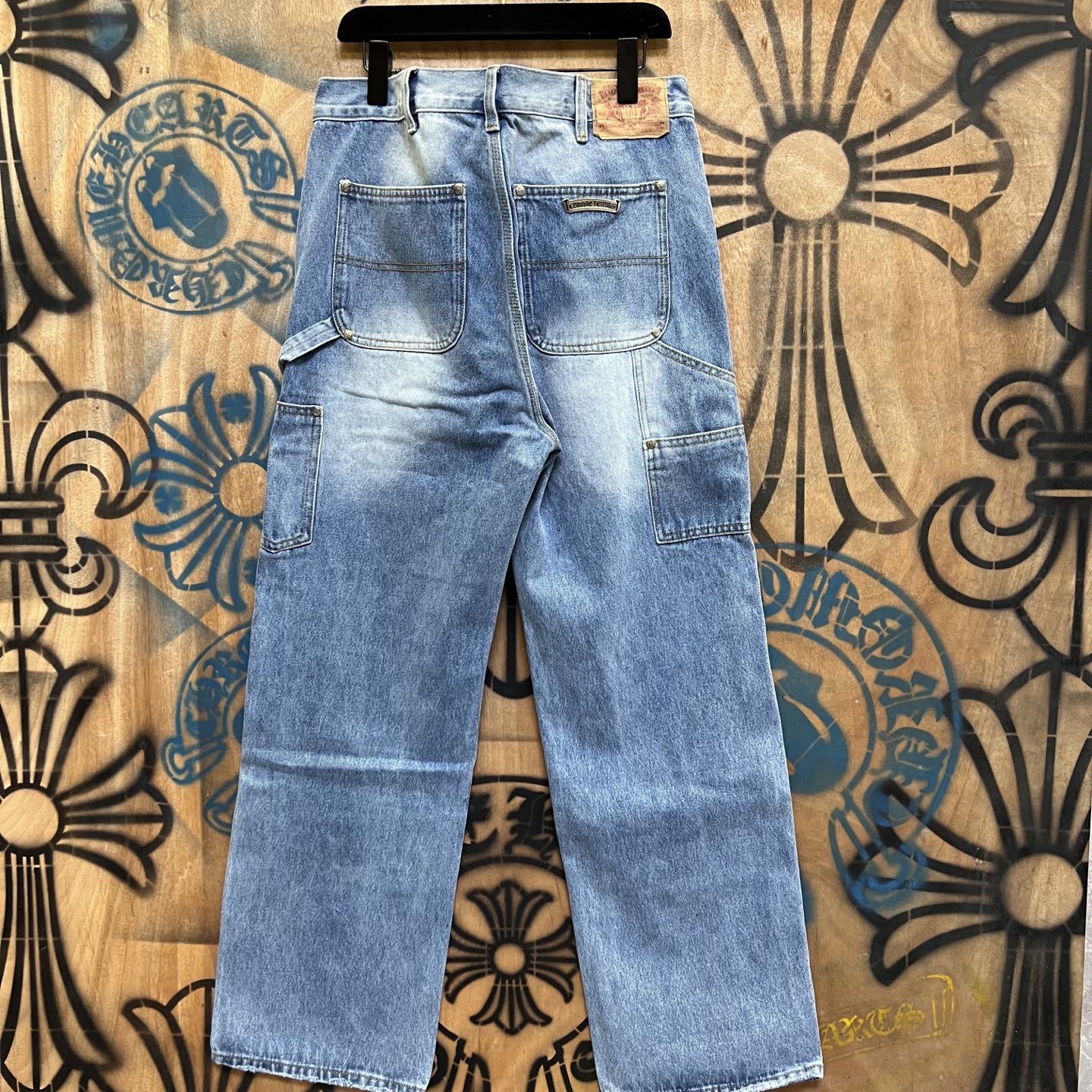 Cheap Chrome Hearts Jeans in 216437, $80 USD- [IB216437] - Replica Chrome Hearts Jeans
