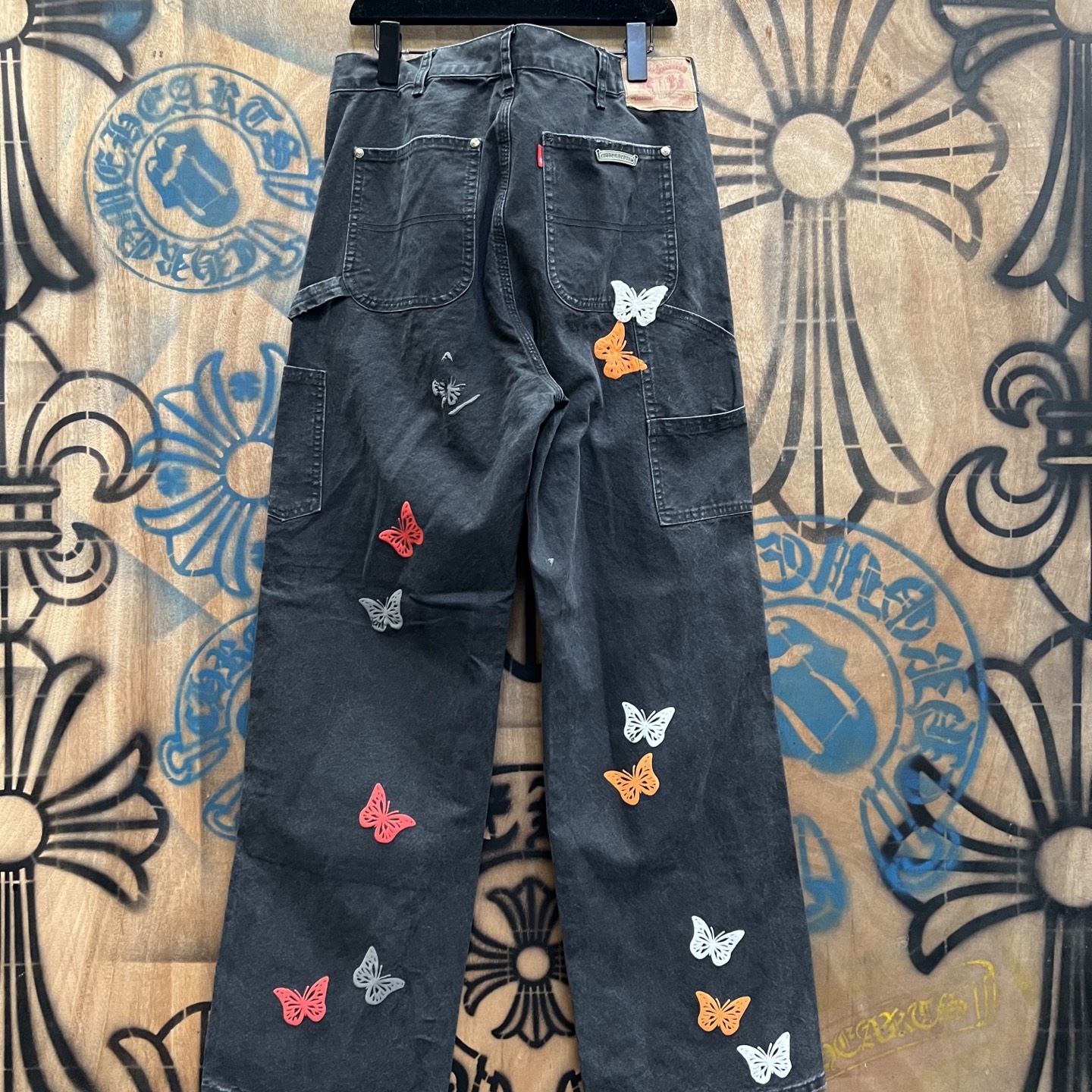 Cheap Chrome Hearts Jeans in 216443, $80 USD- [IB216443] - Replica Chrome Hearts Jeans