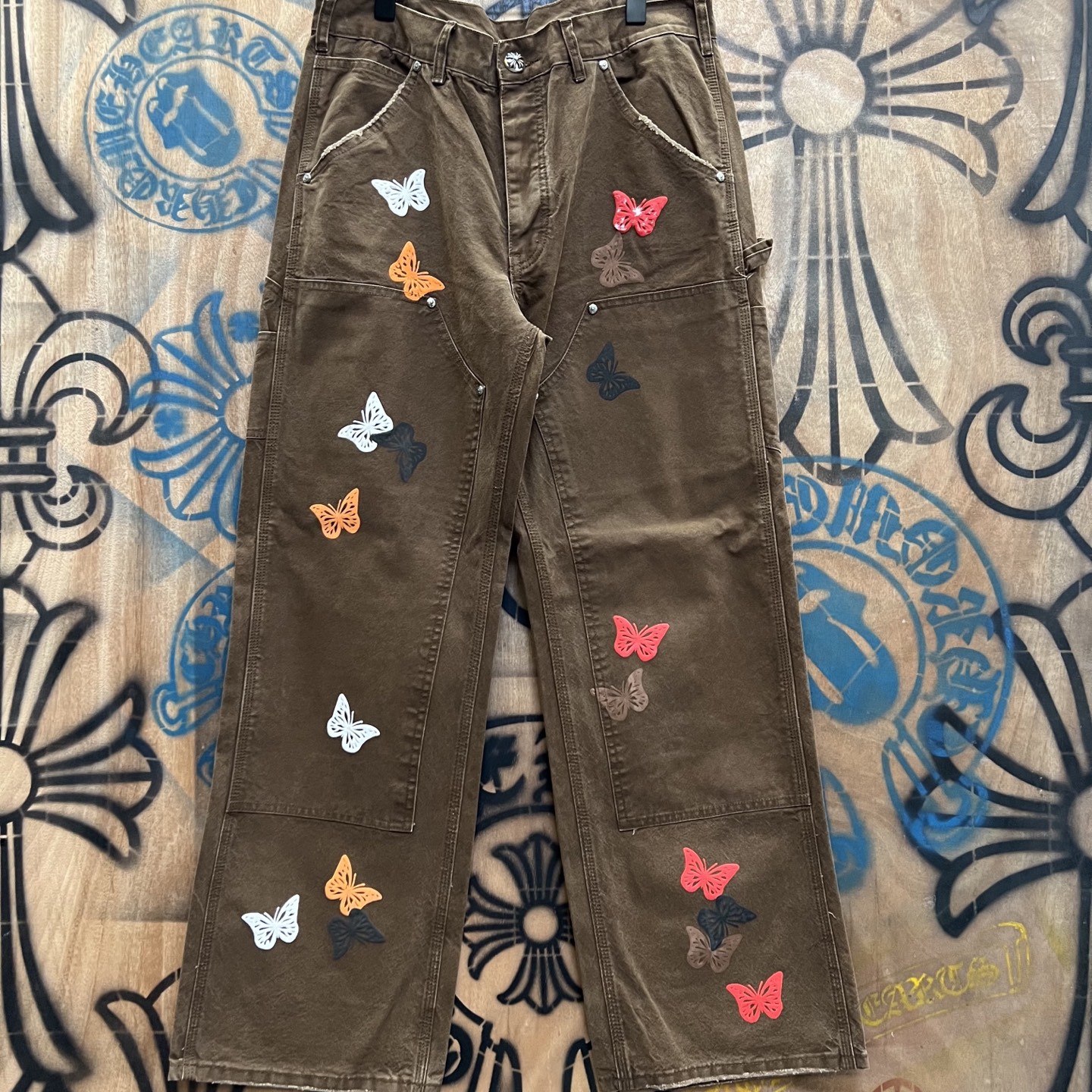 Cheap Chrome Hearts Jeans in 216444, $80 USD- [IB216444] - Replica Chrome Hearts Jeans