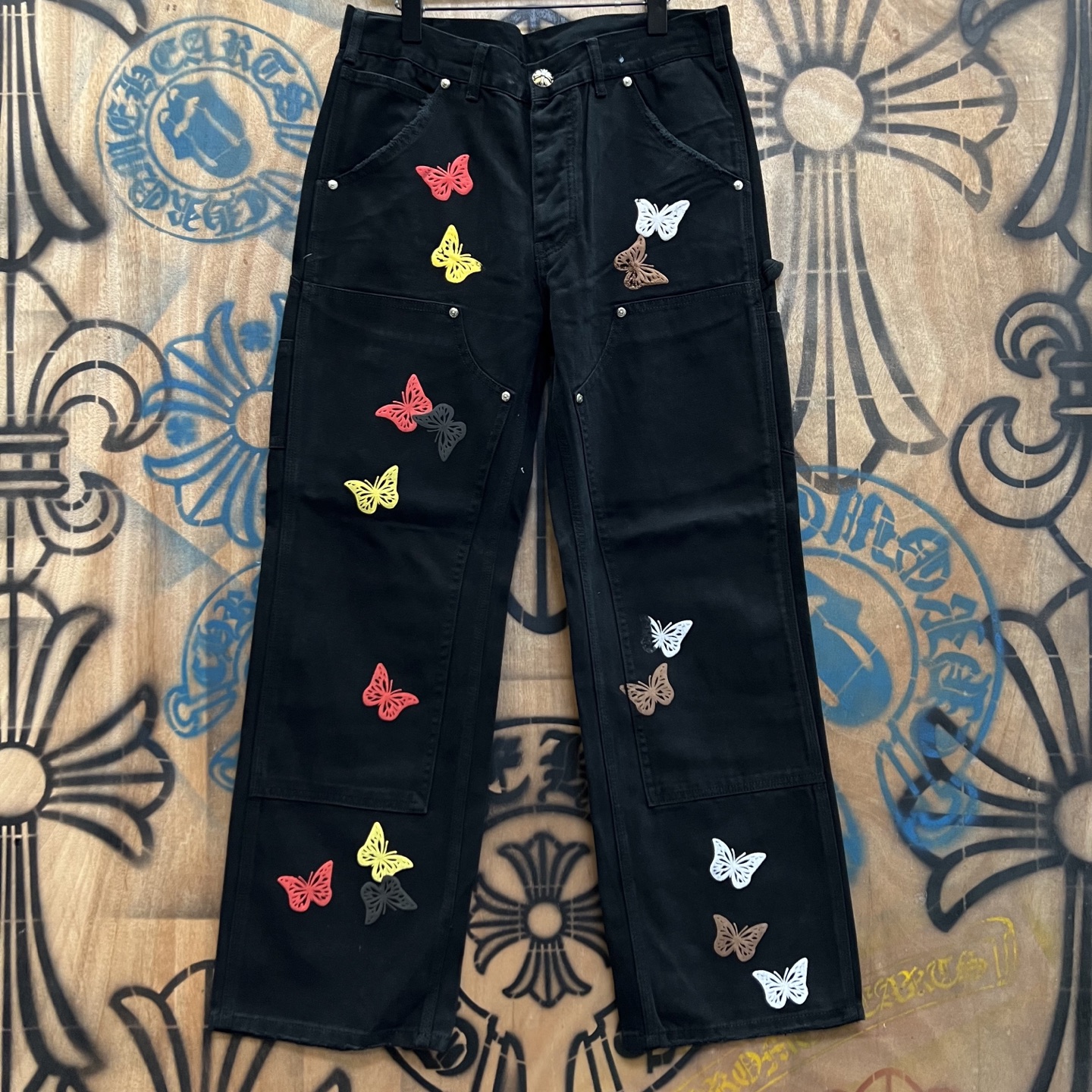 Cheap Chrome Hearts Jeans in 216445, $80 USD- [IB216445] - Replica Chrome Hearts Jeans