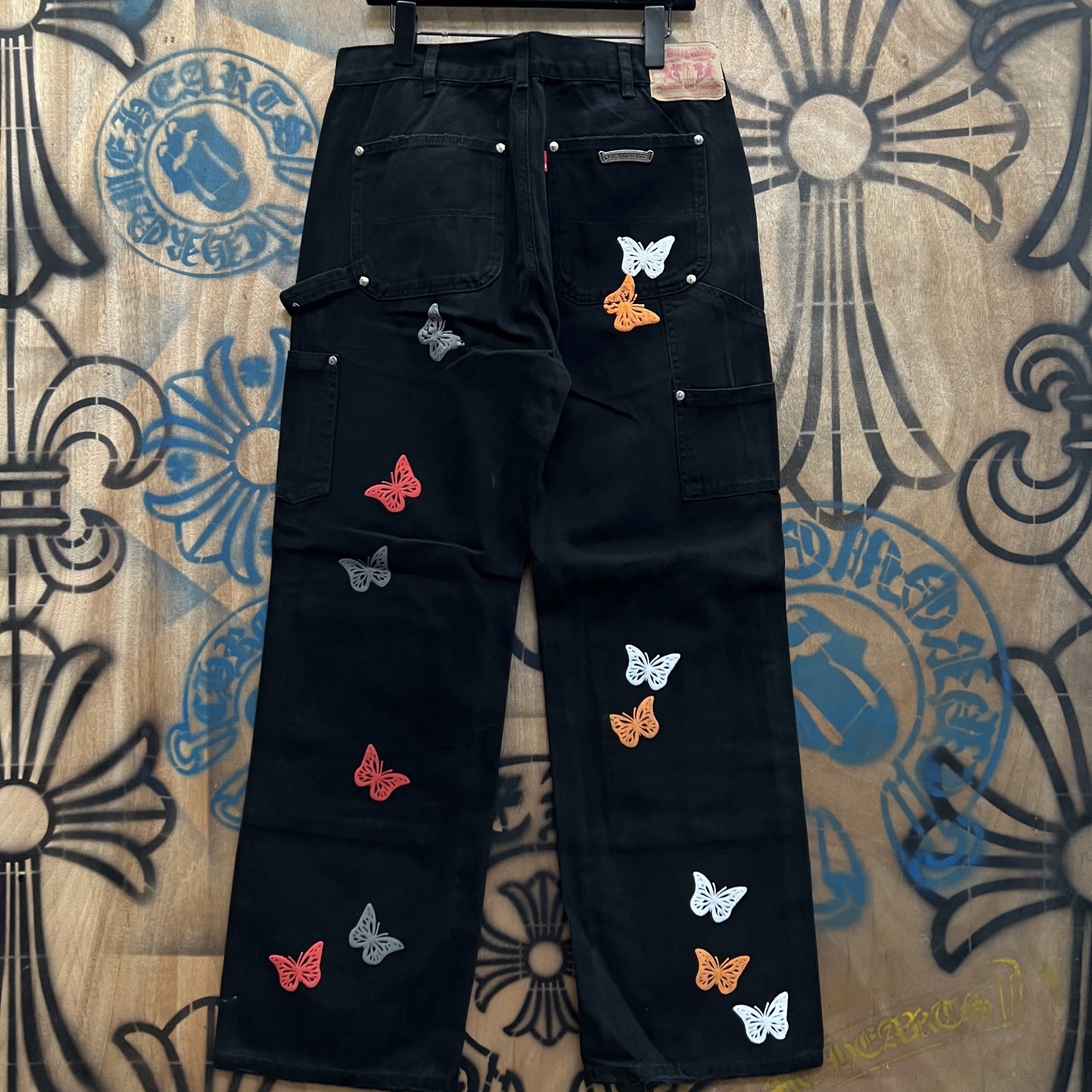 Cheap Chrome Hearts Jeans in 216445, $80 USD- [IB216445] - Replica Chrome Hearts Jeans
